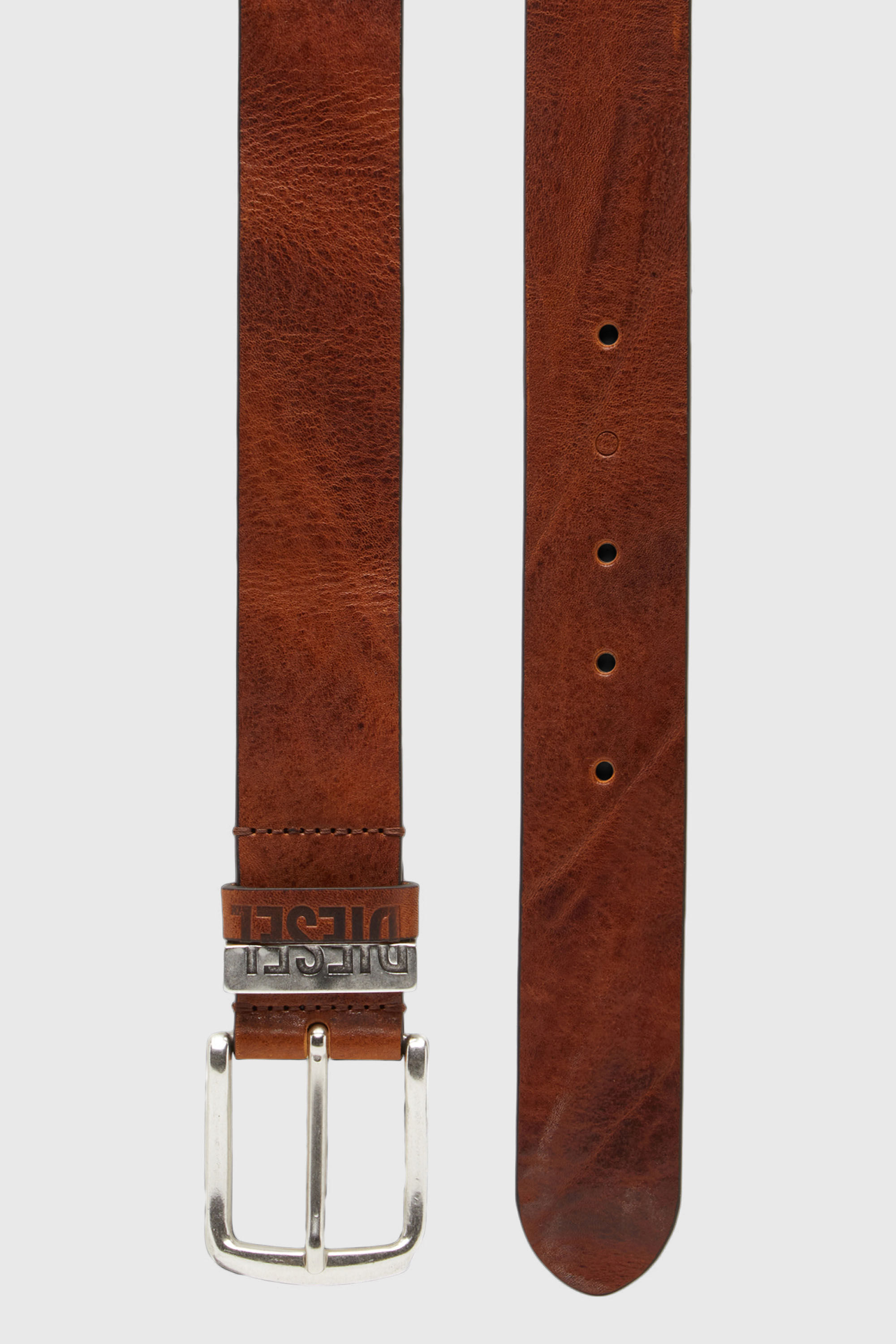 Diesel - B-VISIBLE, Herren 3.9cm G&uuml;rtel mit Kontrastschlaufen in Braun - 2