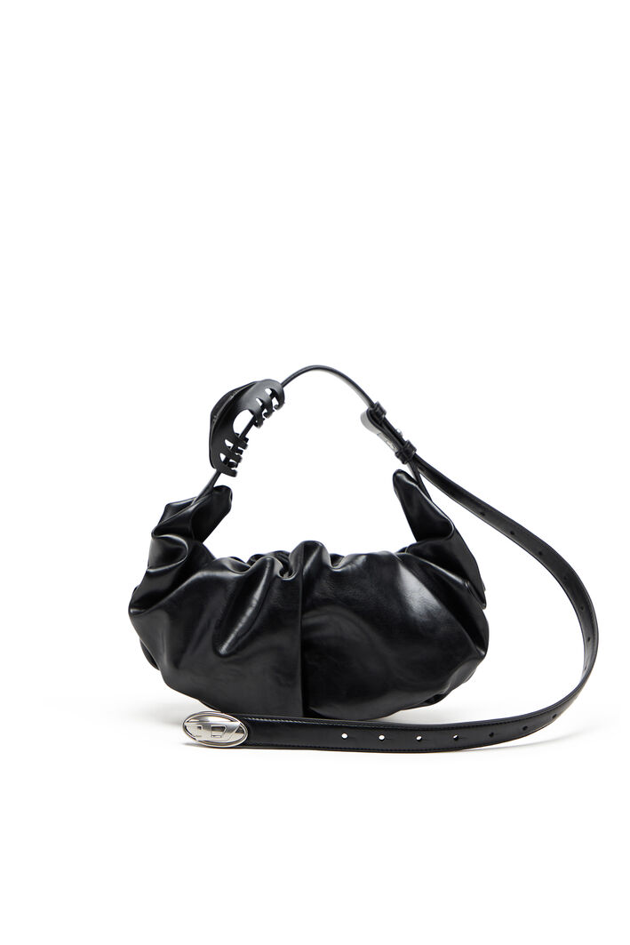 Diesel - GRAB-D HOBO S, Damen Grab-D-Small Hobo-Tasche mit gerafftem Design in Schwarz - 2