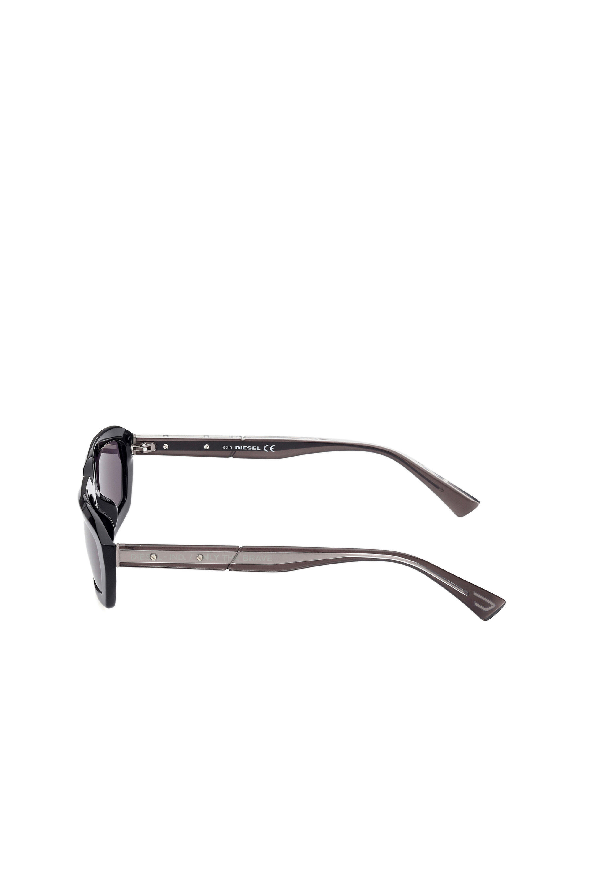Diesel - DL0347, Unisex Kühne Volumina und schnörkellose Sonnenbrillen in Schwarz - 4