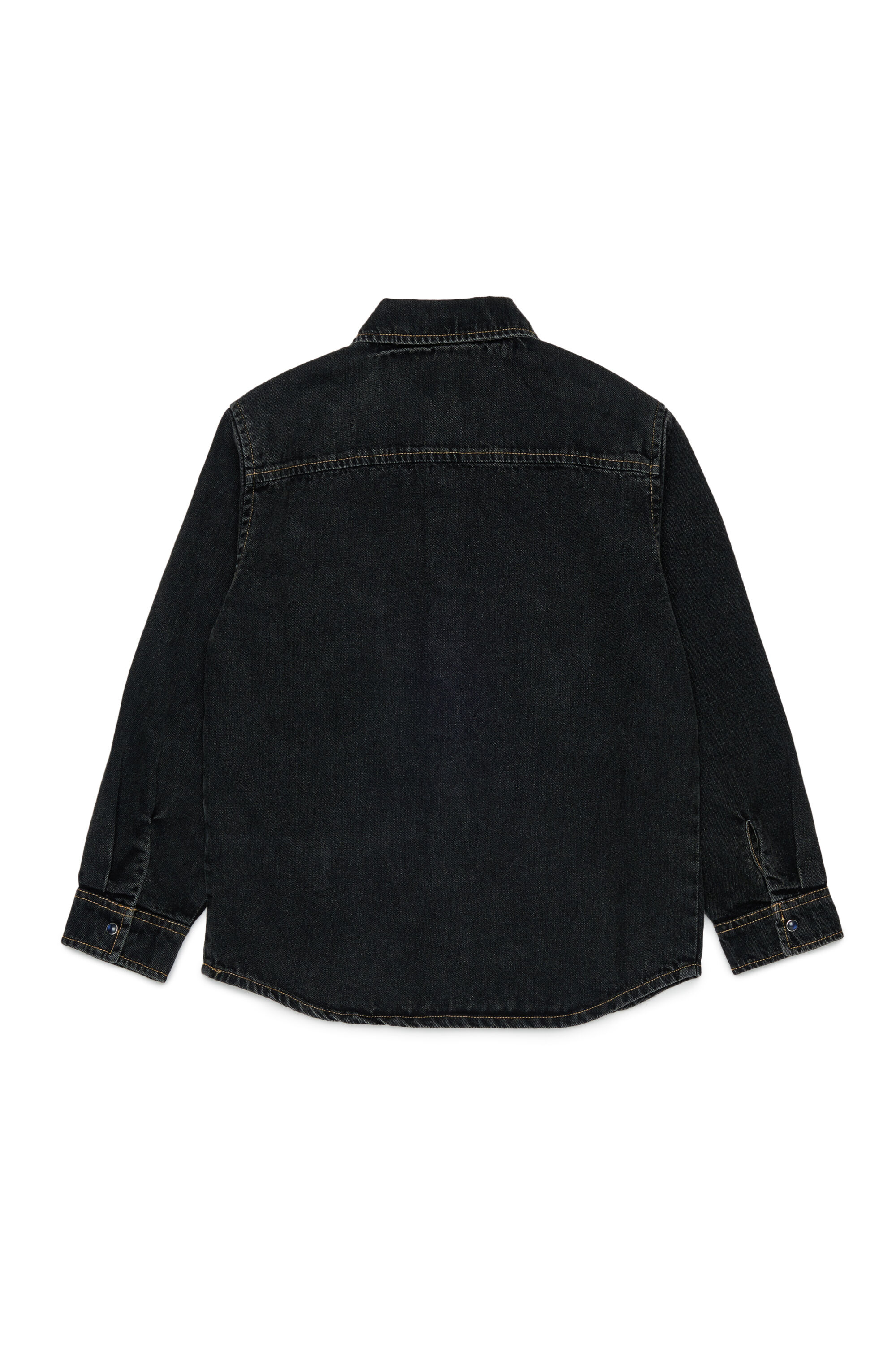 Diesel - CSIMPLY-OVER, Herren Denimhemd mit D-Logo-Stickerei in Schwarz/Dunkelgrau - 2