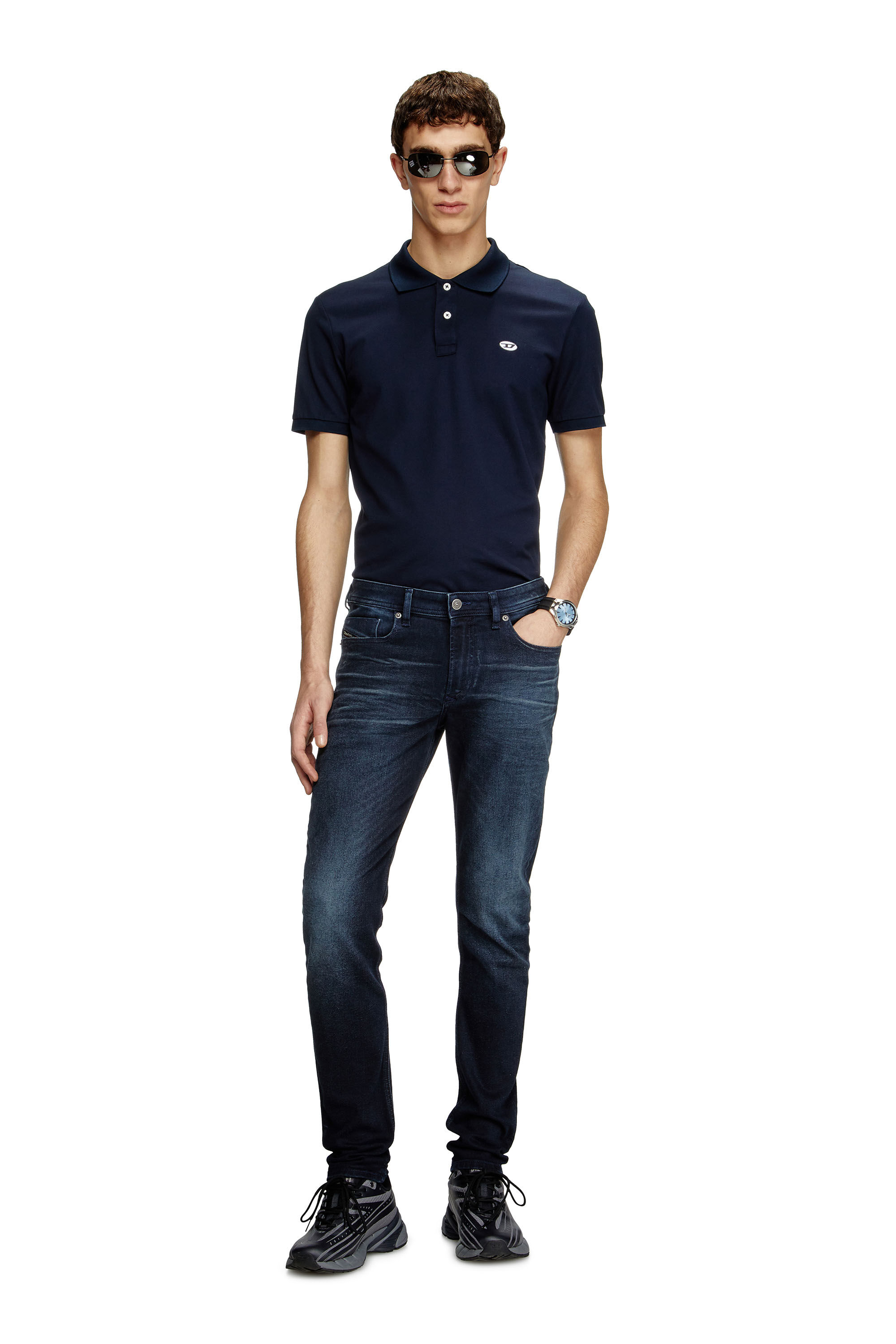 Diesel - Herren Skinny Jeans 1979 Sleenker 0BMBU, Dunkelblau - 1