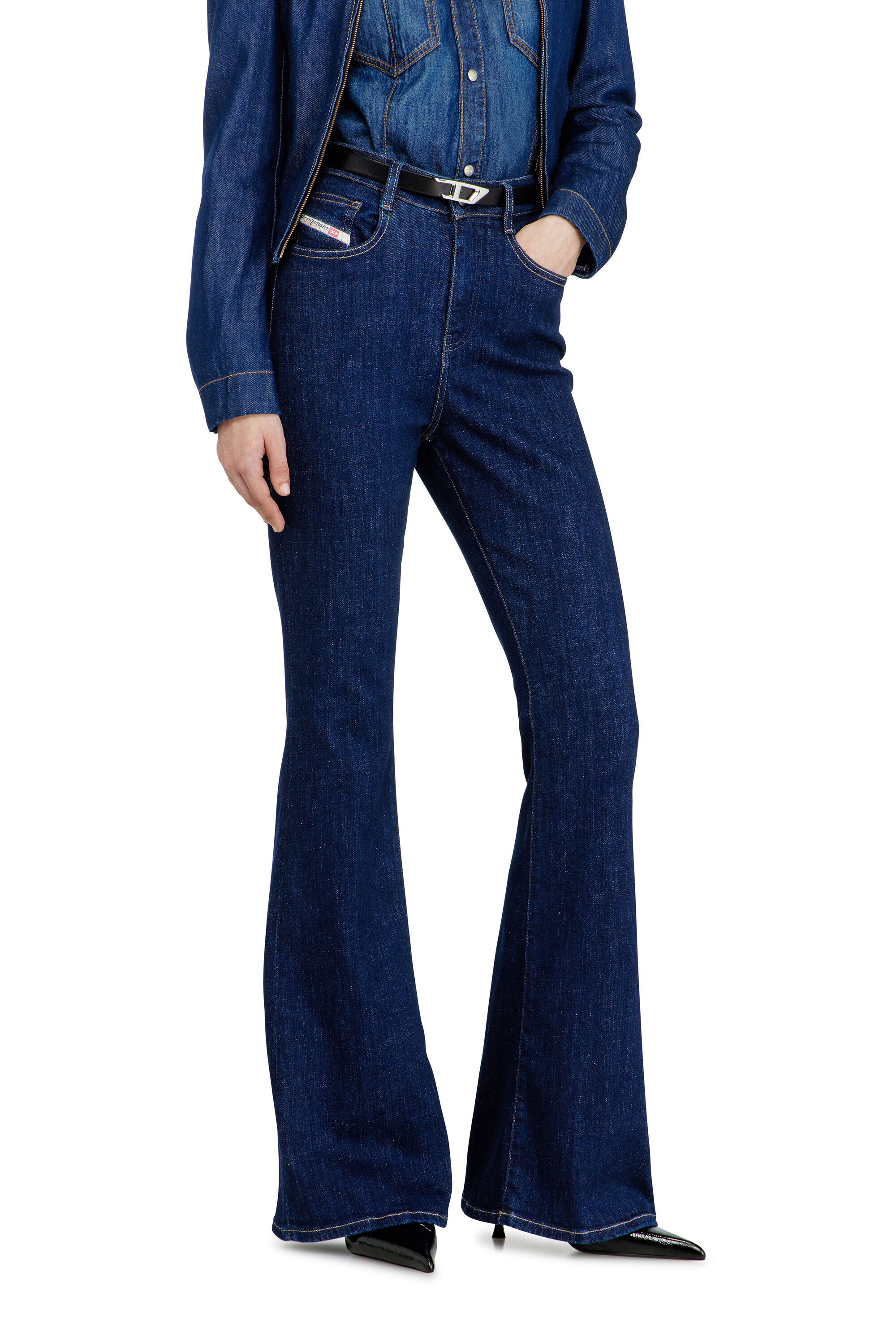 Diesel - Damen Bootcut Jeans 1973 D-Partt 09Q03, Dunkelblau - 7