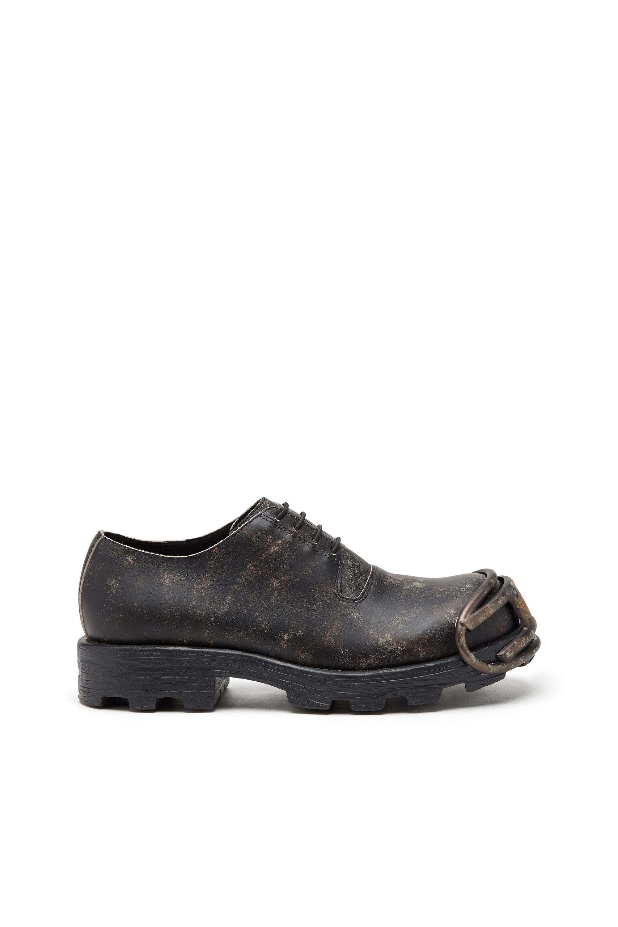 Herren D-Hammer-Derby-Schuhe aus behandeltem Leder | Braun | Diesel