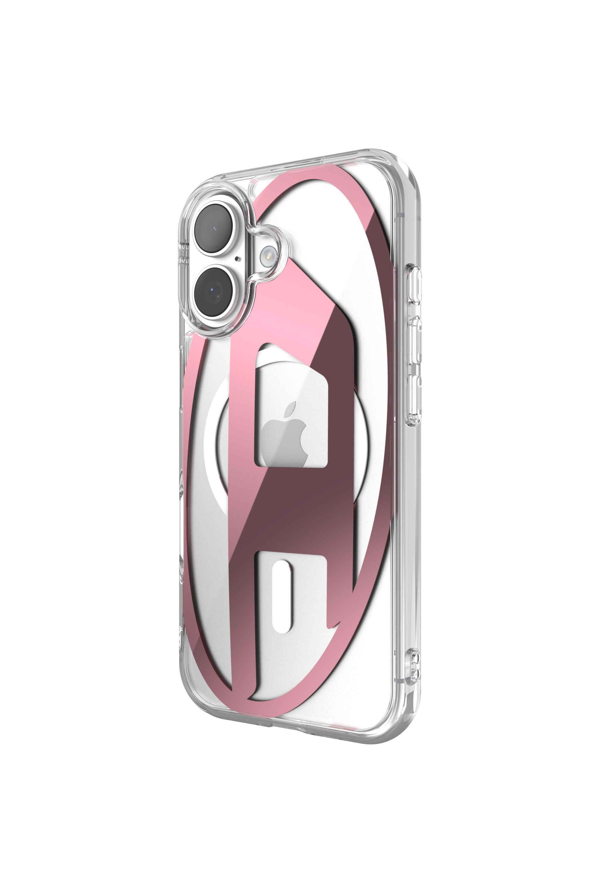 Diesel - 60419 AOP CASE, Unisex Oval D Metallic-Hülle mit Magsafe für iPhone 17 in Rosa - 4