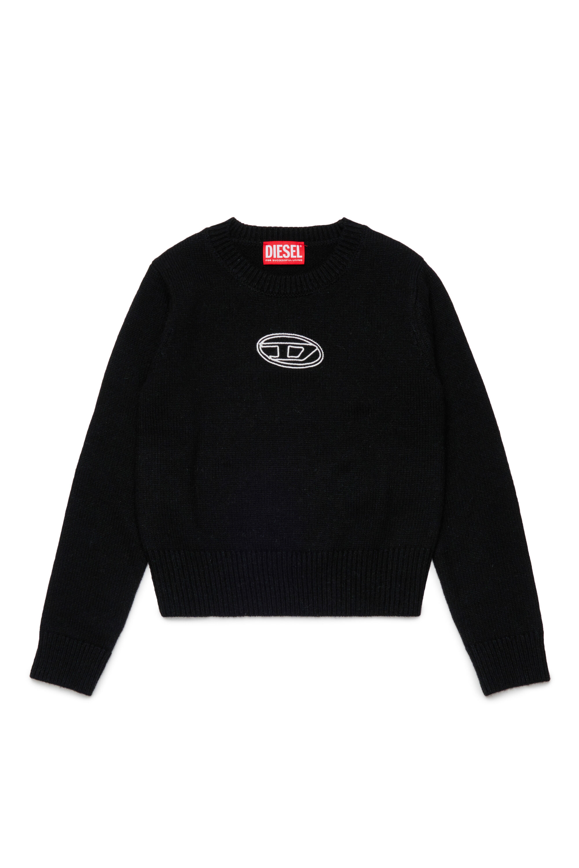 Diesel - KLESSY, Damen Wollmischpullover mit Logo in Schwarz - 1