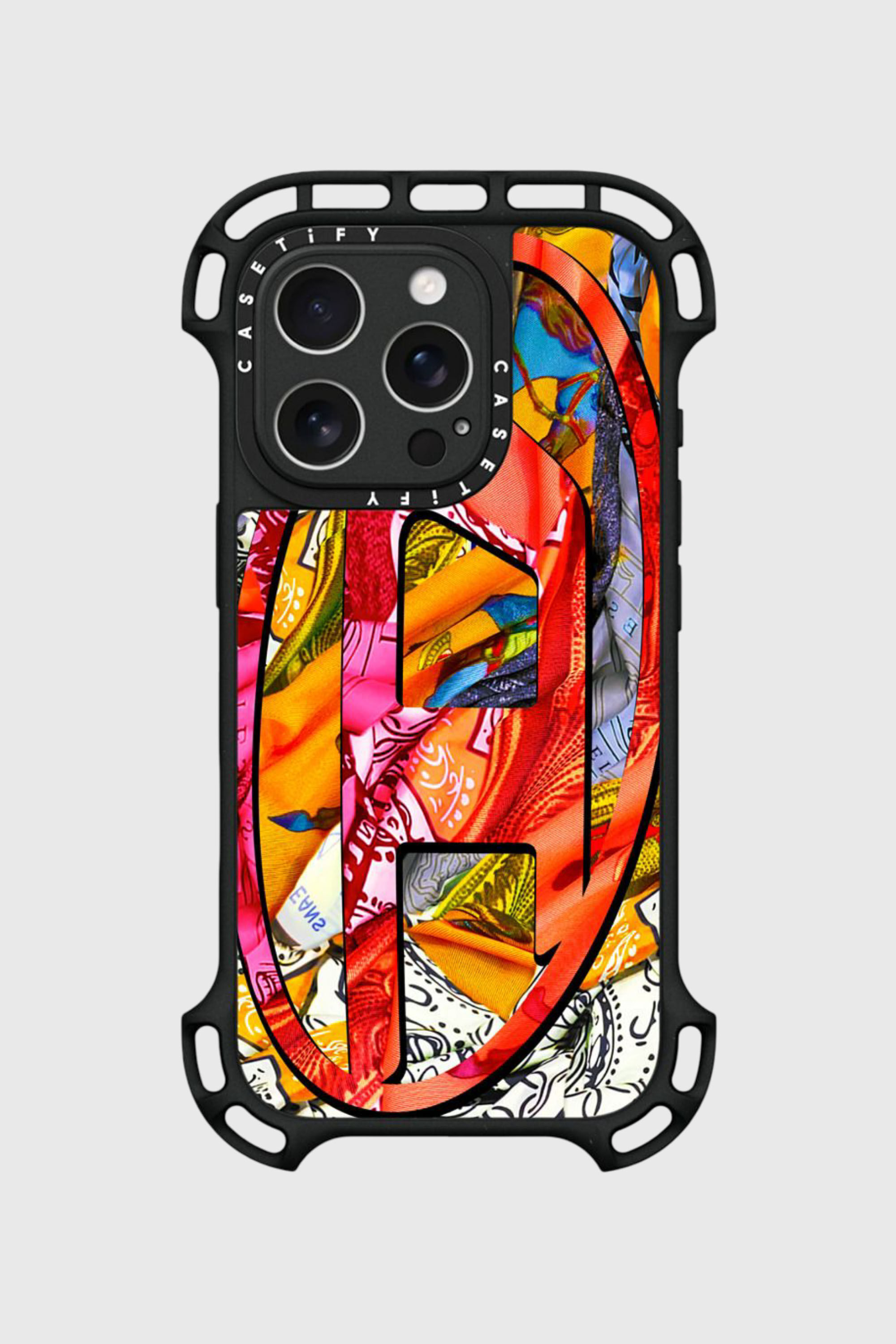 Diesel - 60294 CASETIFY MOULDED CASE, Unisex Bandana-H&uuml;lle iPhone 16 Pro in Bunt - 1