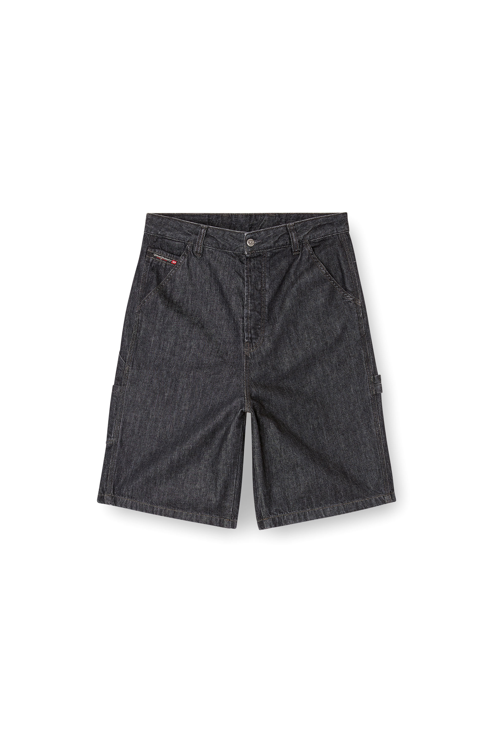Diesel - D-LIVERY-W-SHORT, Herren Shorts aus Rinse-Wash-Denim in Schwarz - 2