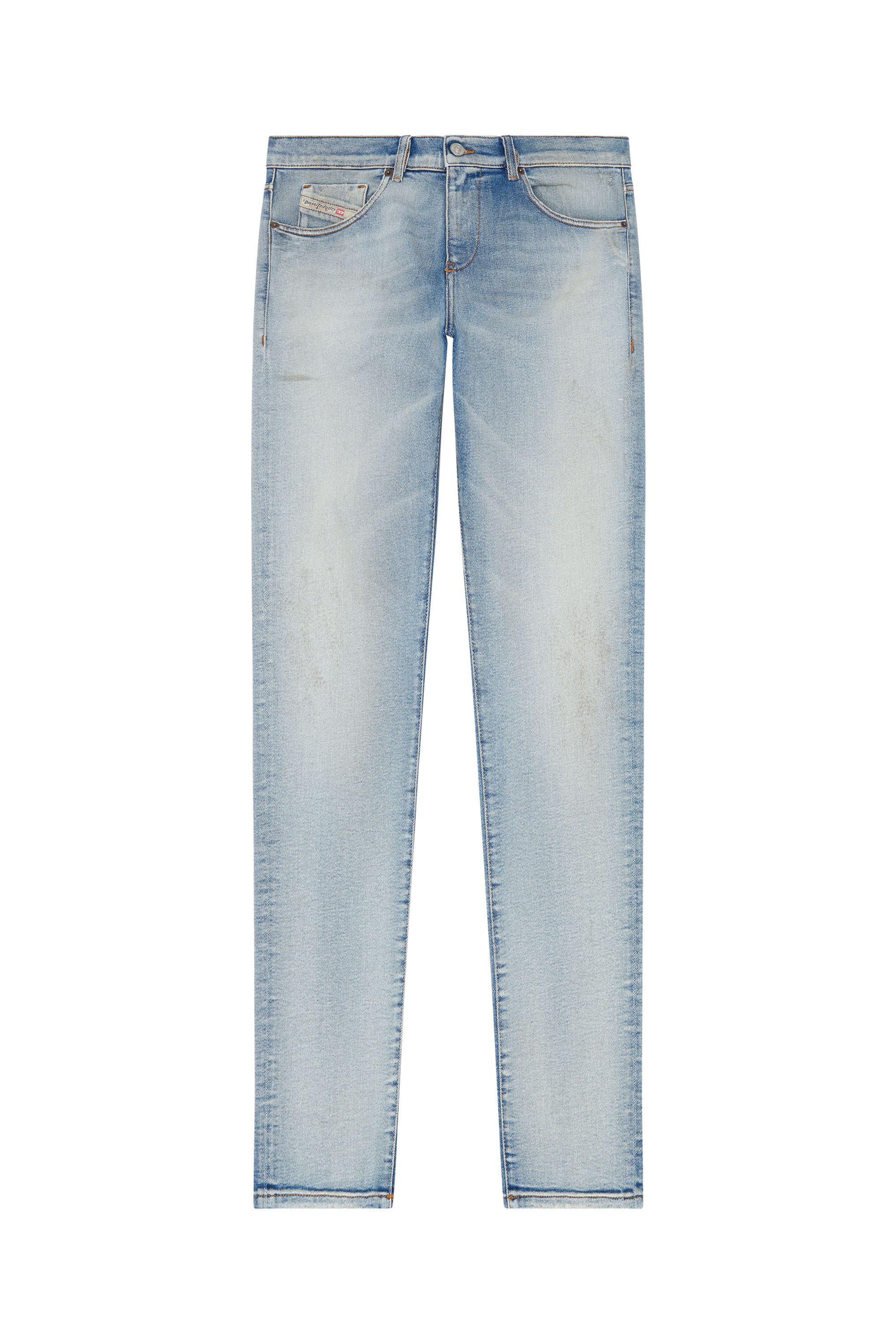 Diesel - 2019 D-Strukt 09E84 Slim Jeans, Hellblau - Image 2