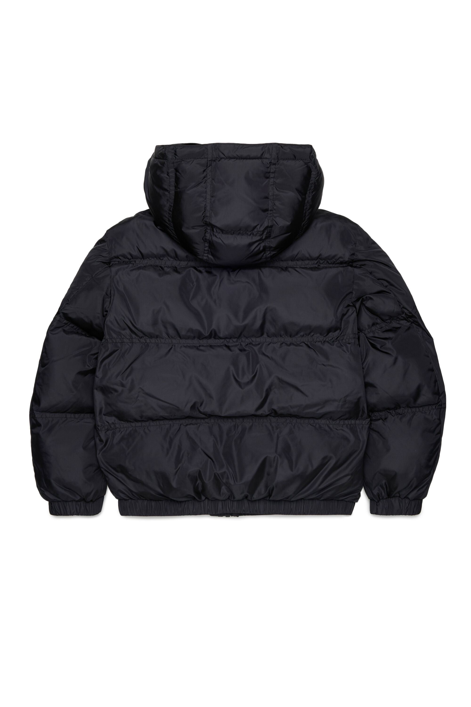 Diesel - JRIVON, Unisex Steppjacke mit Kapuze und oversized Taschen in Schwarz - 2