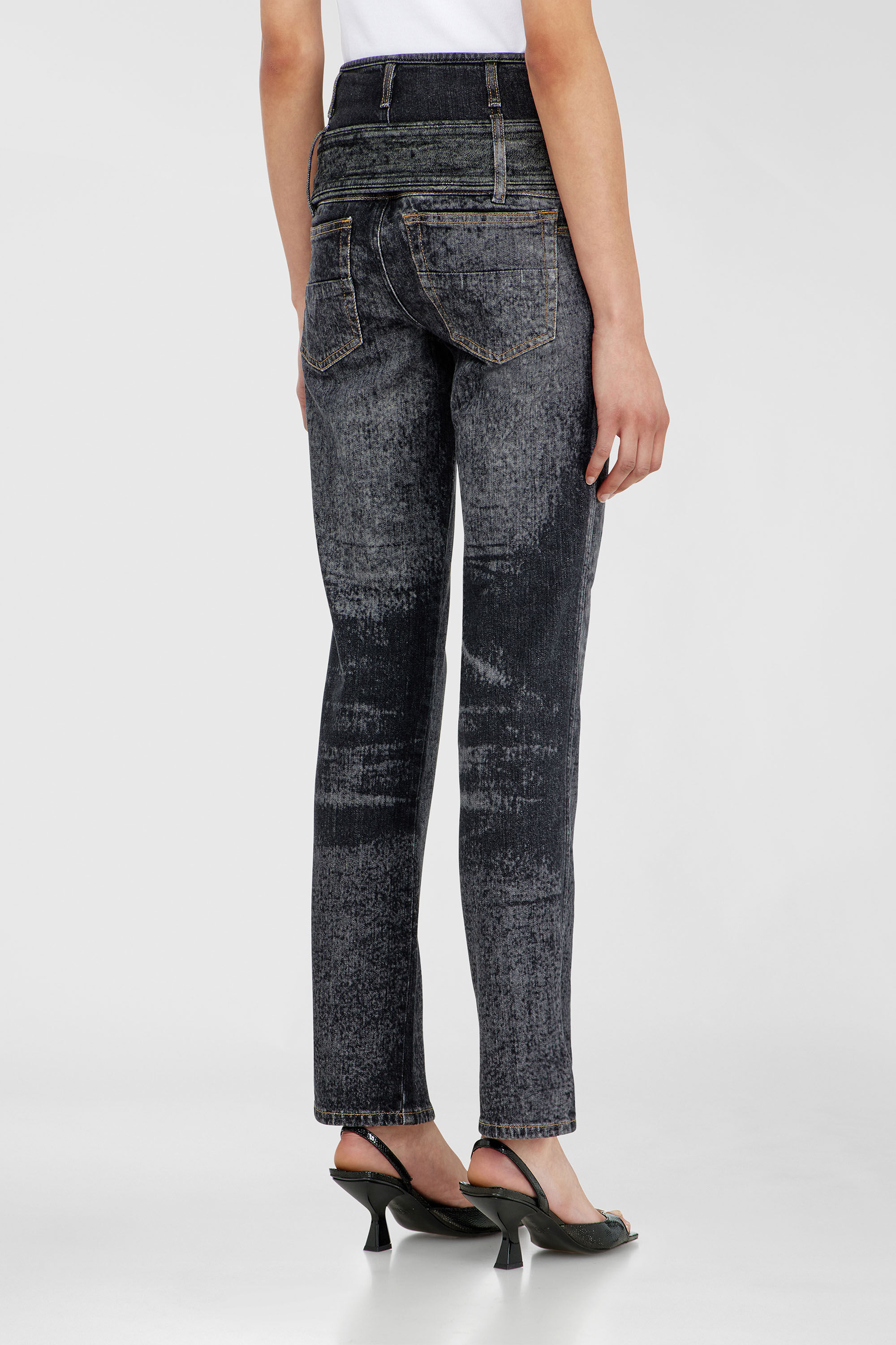 Diesel - Damen Slim Jeans D-Gorina 09Q30, Schwarz/Dunkelgrau - 5