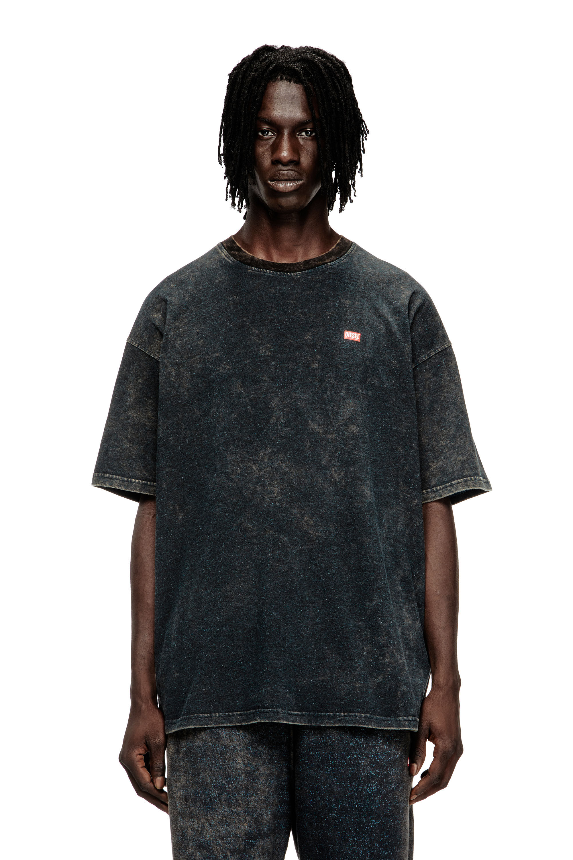 Diesel - T-BOXT-T4, Herren T-Shirt aus Vanisé-Jersey mit Logo in Schwarz - 3