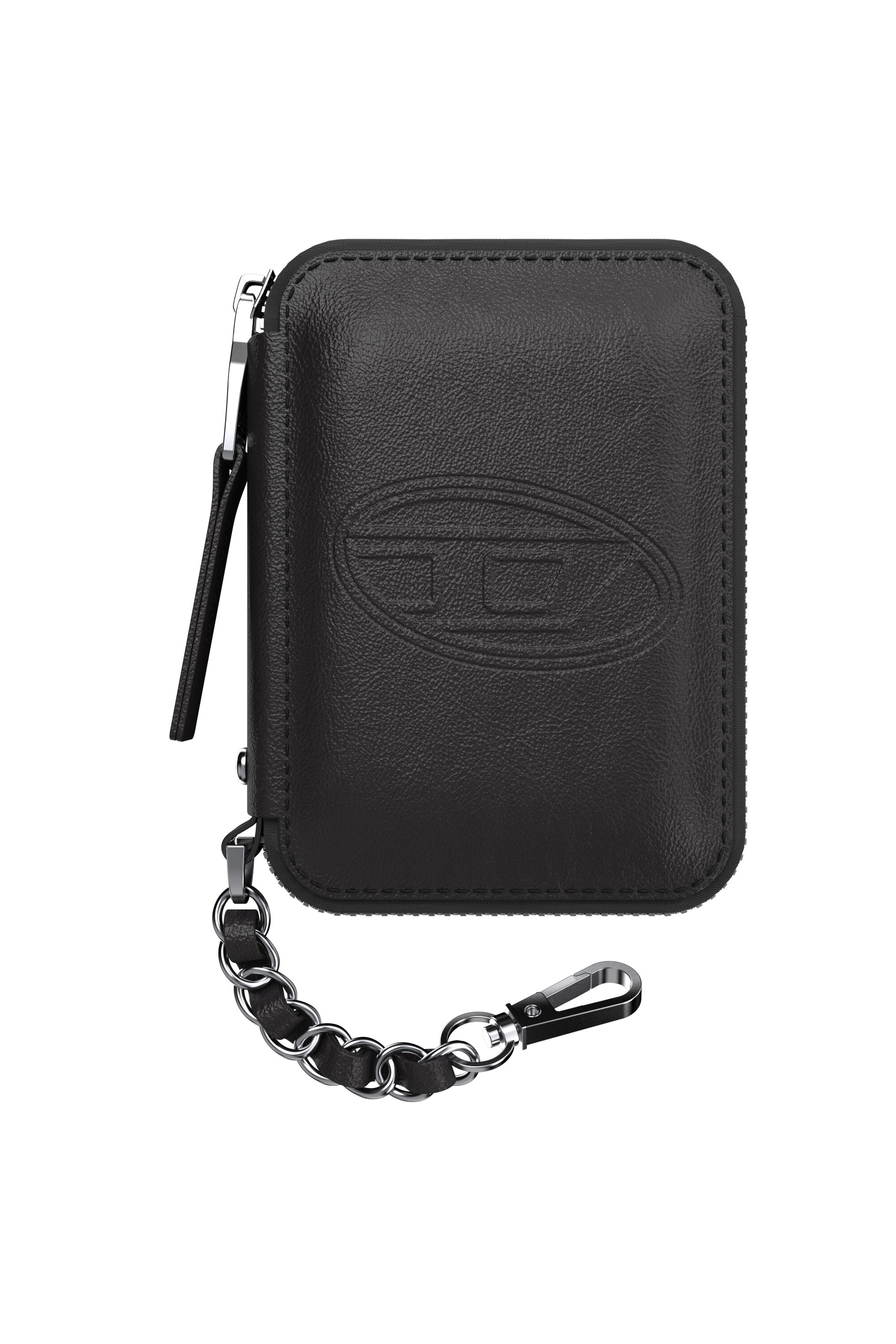 Diesel - 60667 UNIVERSAL POUCH, Unisex Oval D MagSafe-Tasche in Schwarz - 1