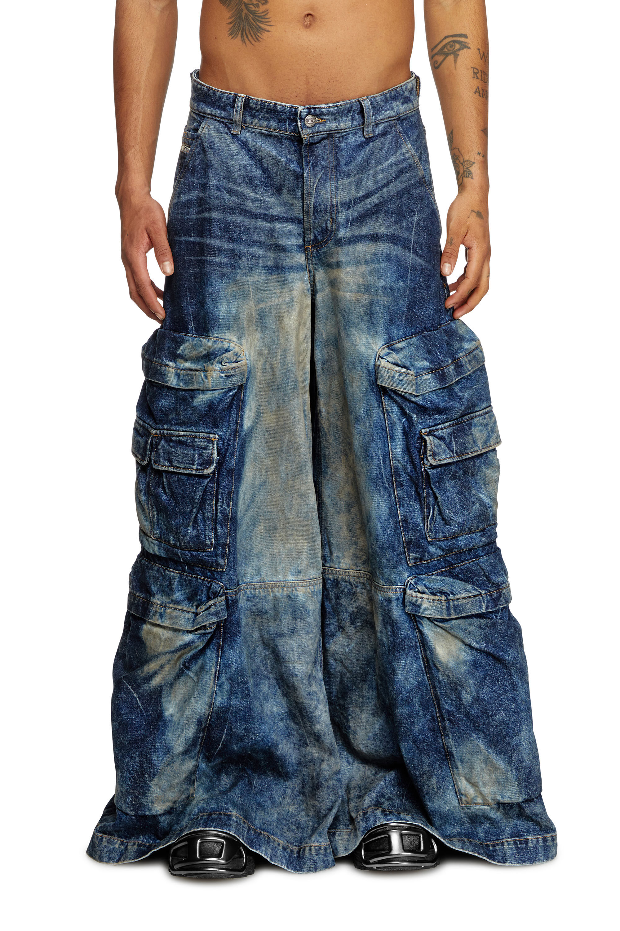 Diesel - Unisex Relaxed Jeans D-Giappo 0DBCW, Dunkelblau - 3