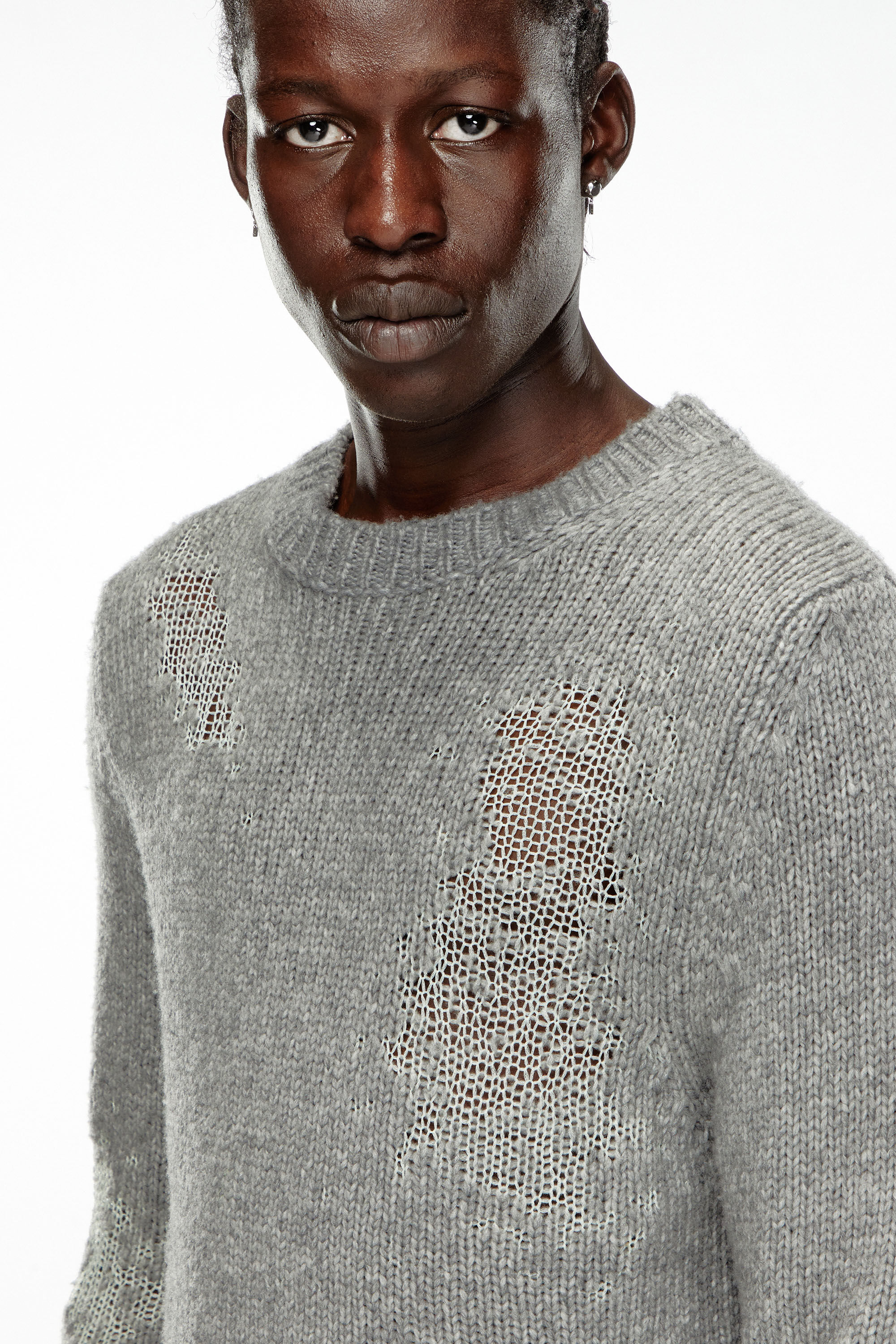 Sweater distressed top