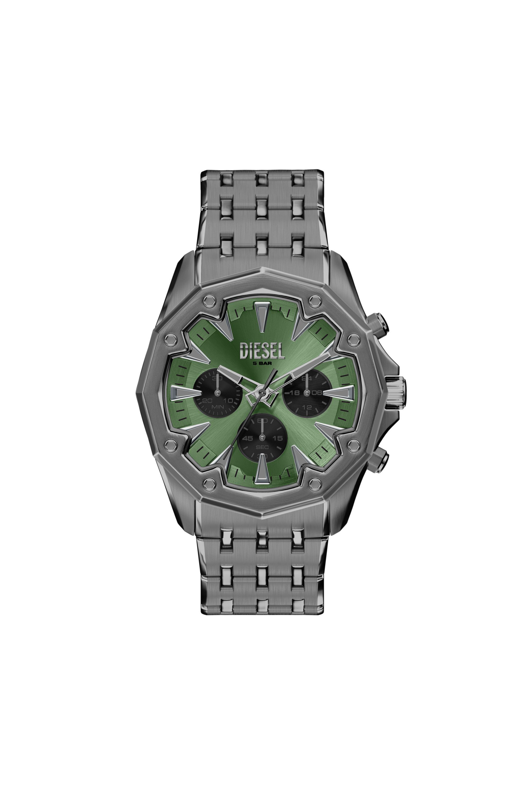Diesel - DZ4711 WATCH, Herren Stinger gunmetal Edelstahl-Uhr in Dunkelgrau - 1