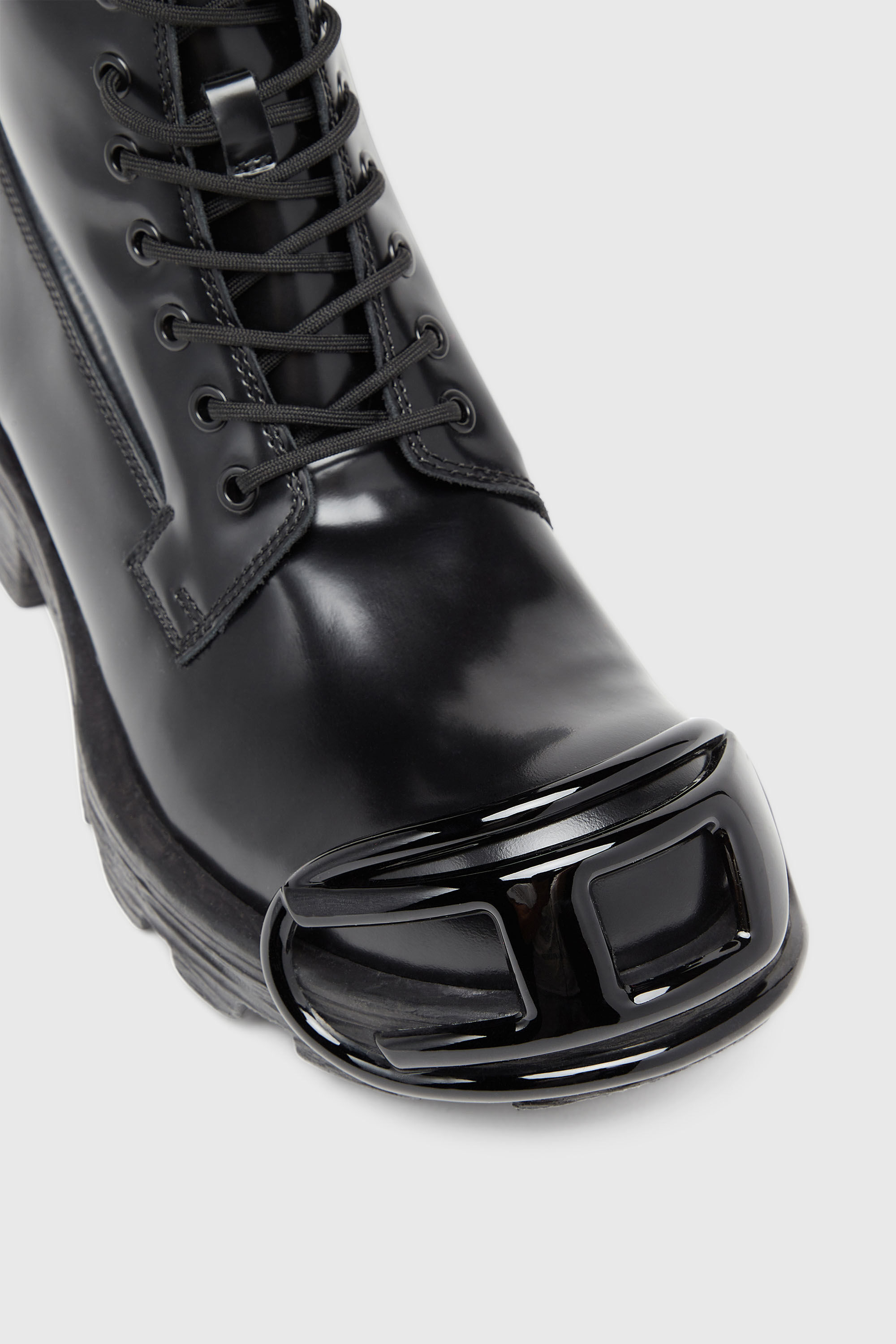 Diesel - D-HAMMER BT D, Herren D-Hammer-Stiefel aus Leder mit Oval D-Zehenkappe in Schwarz - 4