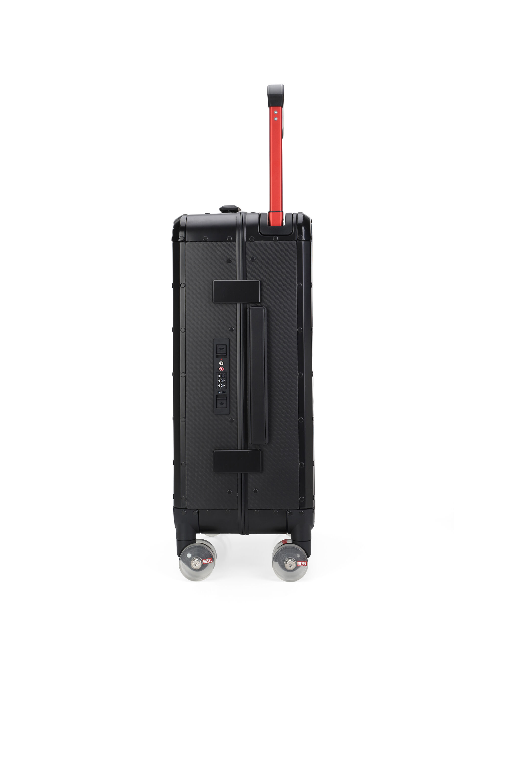 Diesel - DIESEL CARBON FIBER TROLLEY-BLACK- DSL00, Unisex Koffer aus Kohlefaser Gr&ouml;&szlig;e S in Schwarz - 3