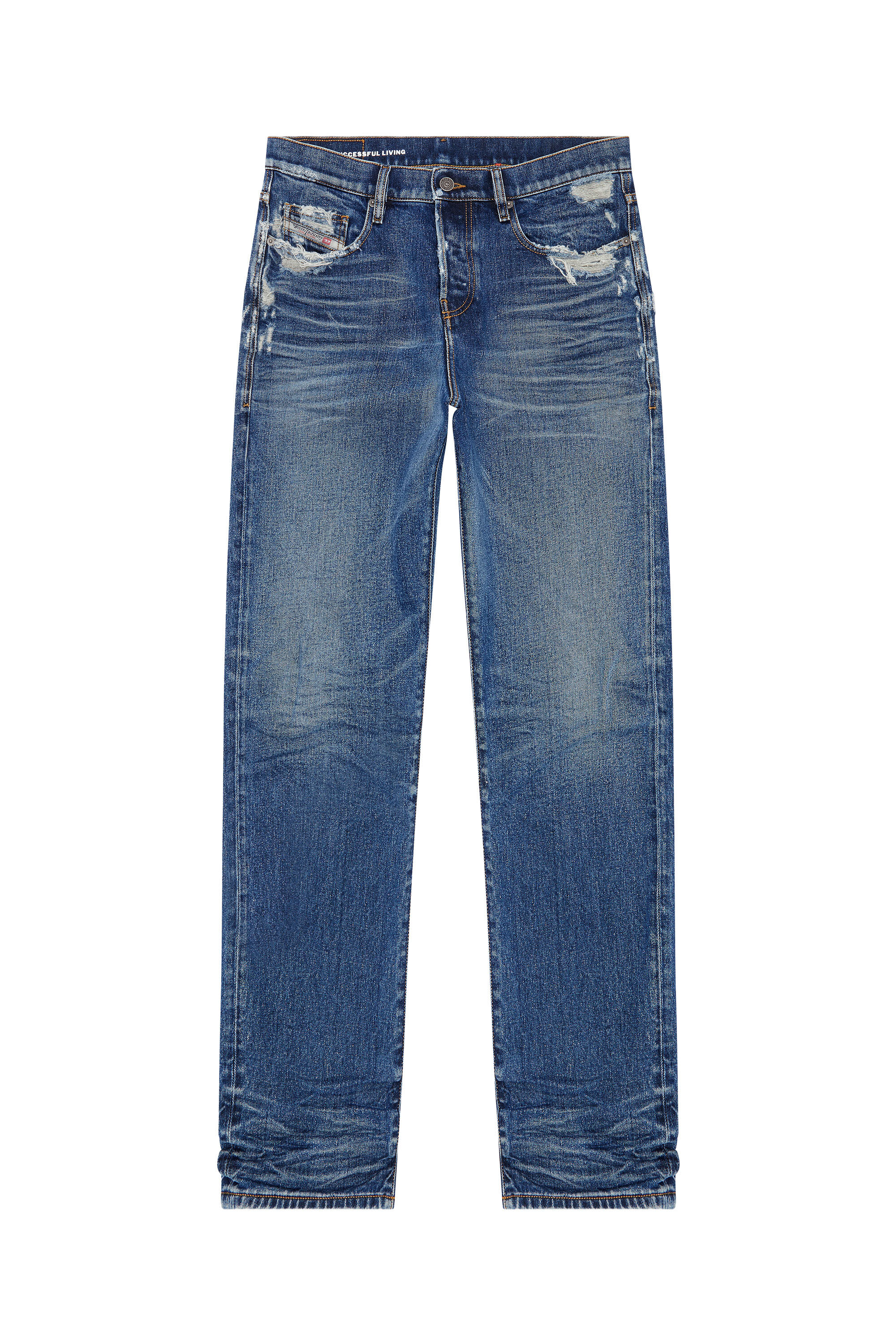 Diesel - Straight Jeans 2020 D-Viker 007Q2, Mittelblau - Image 2