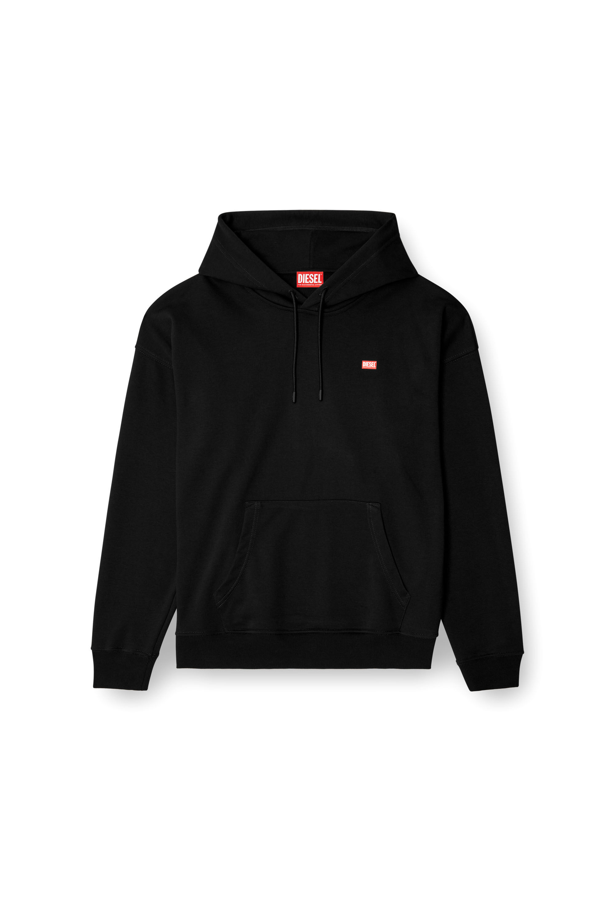 Diesel - S-ROB-HOOD-R1, Herren Hoodie mit kleinem Logo in Schwarz - 2