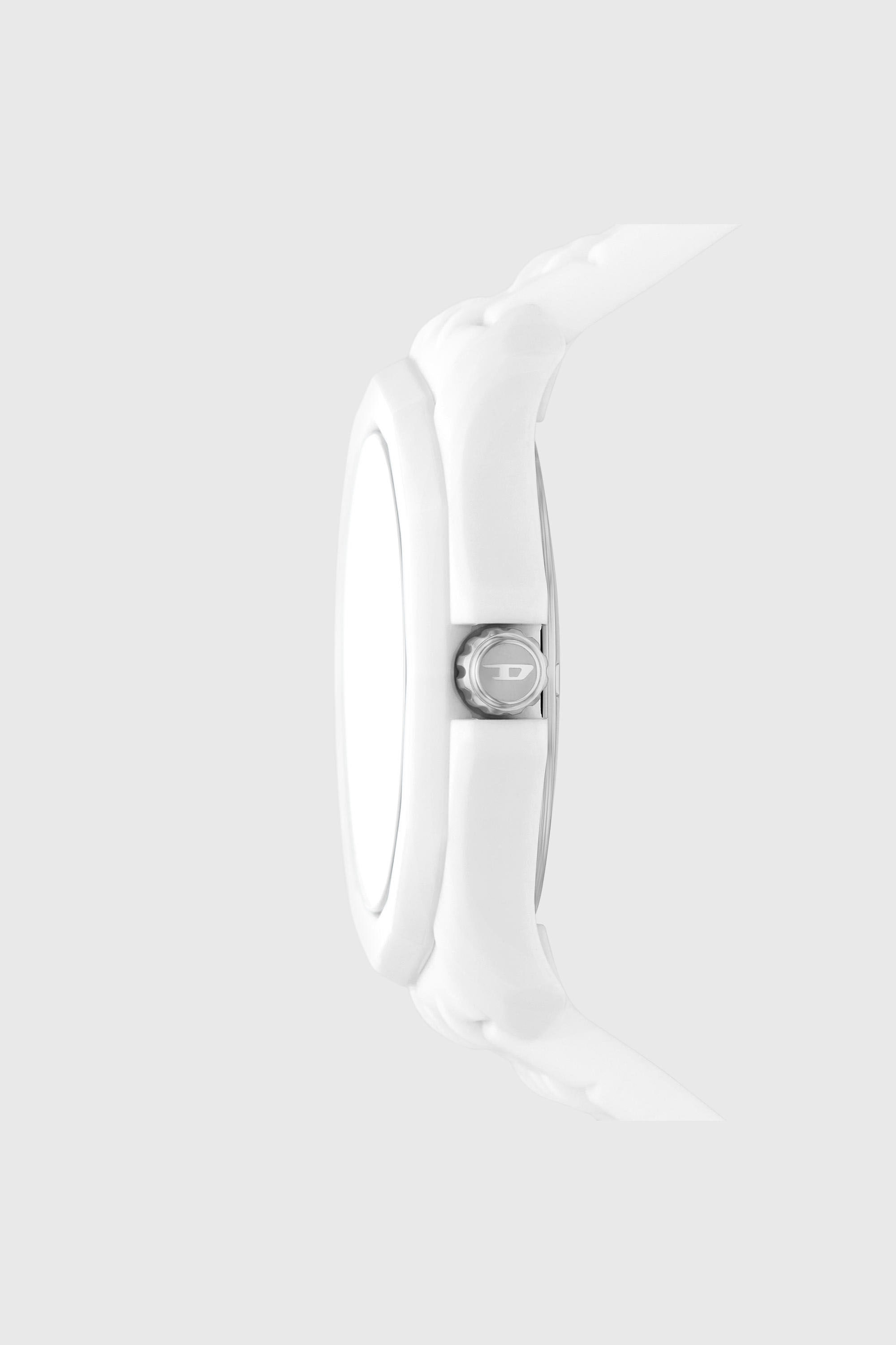 Diesel - DZ2244 WATCH, Herren Stinger Uhr aus wei&szlig;em Silikon in Wei&szlig; - 3