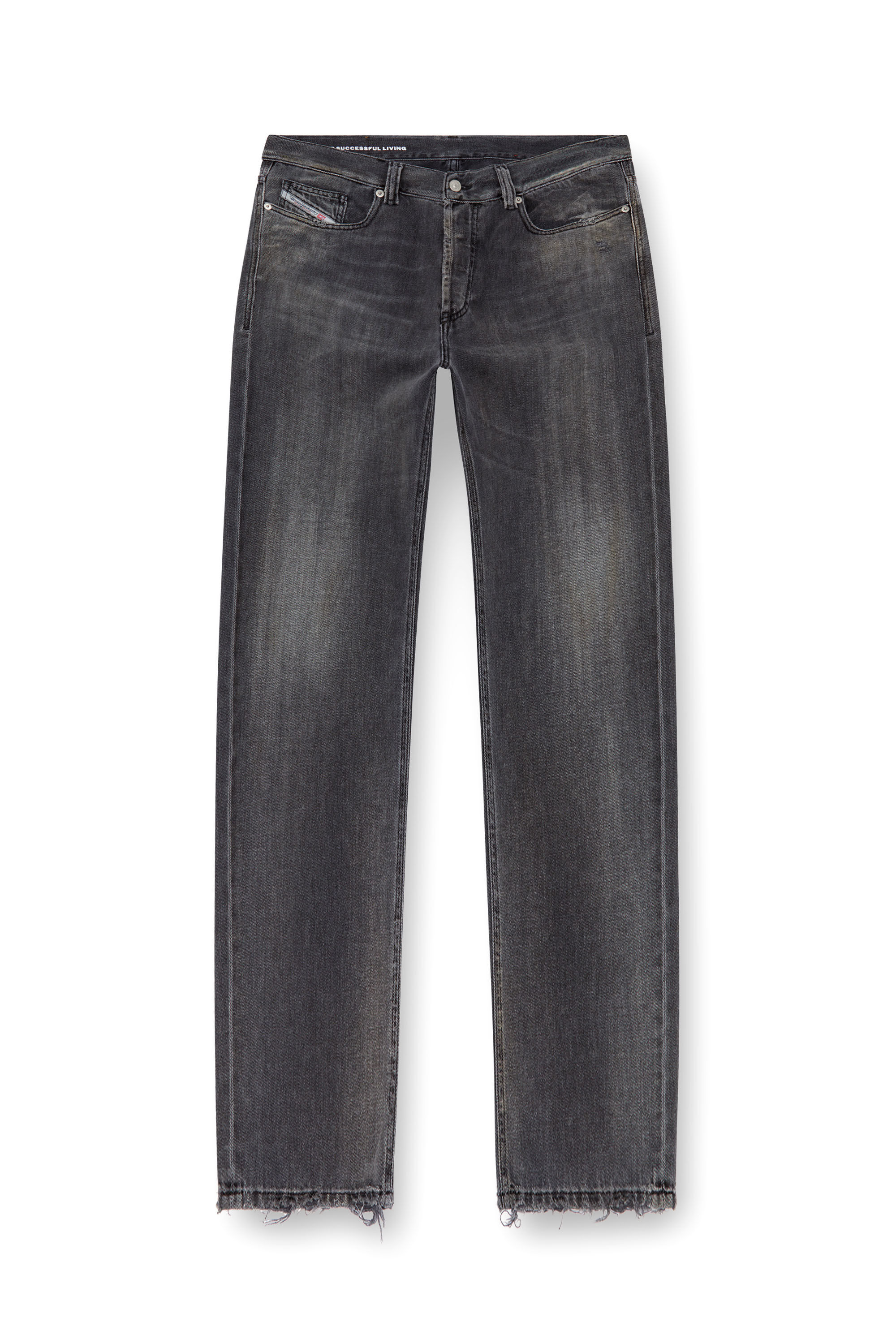 Diesel - Herren Straight Jeans 2010 D-Macs 09K14, Schwarz/Dunkelgrau - Image 2