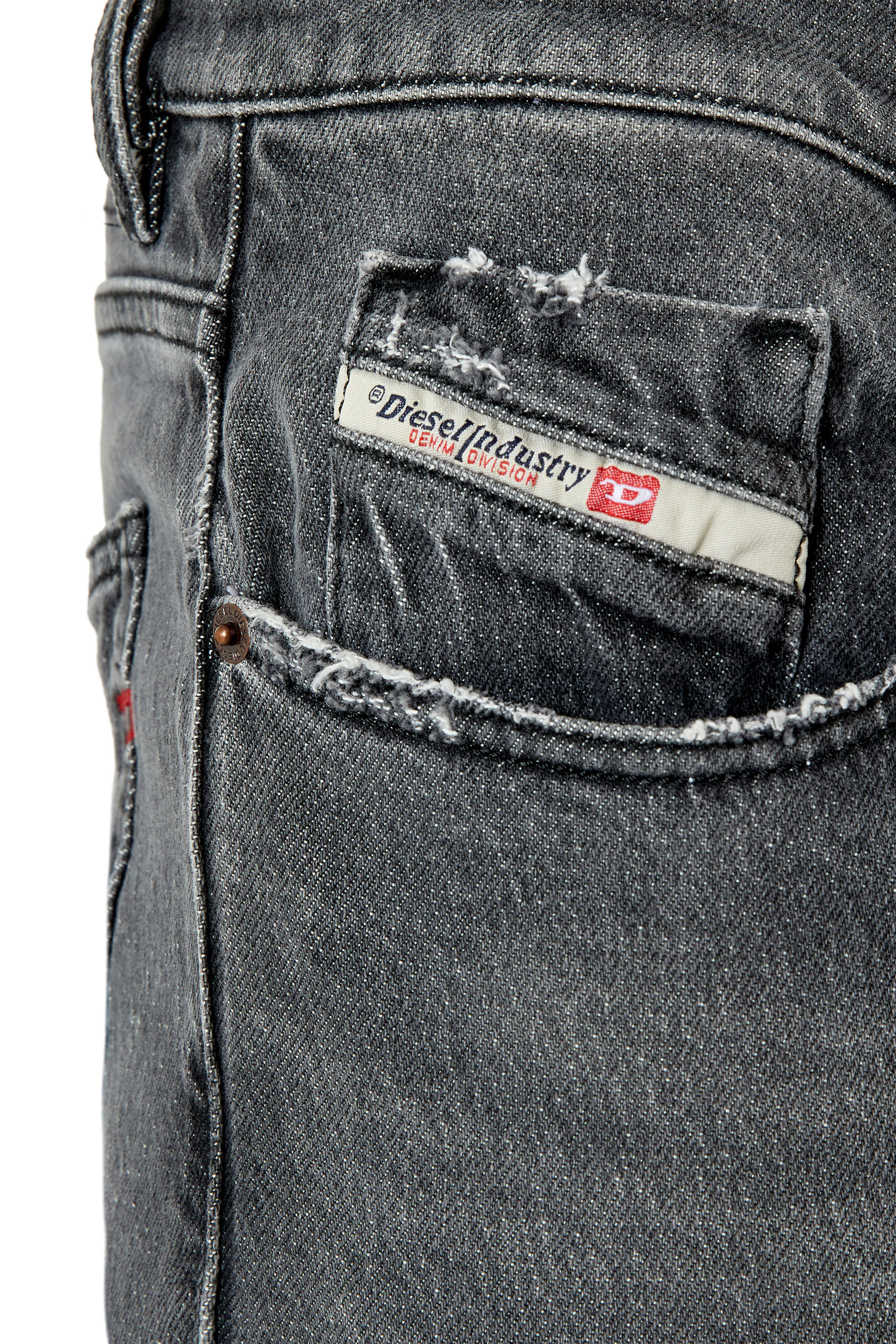 Diesel - Slim Jeans 2019 D-Strukt 09E75, Schwarz/Dunkelgrau - Image 5