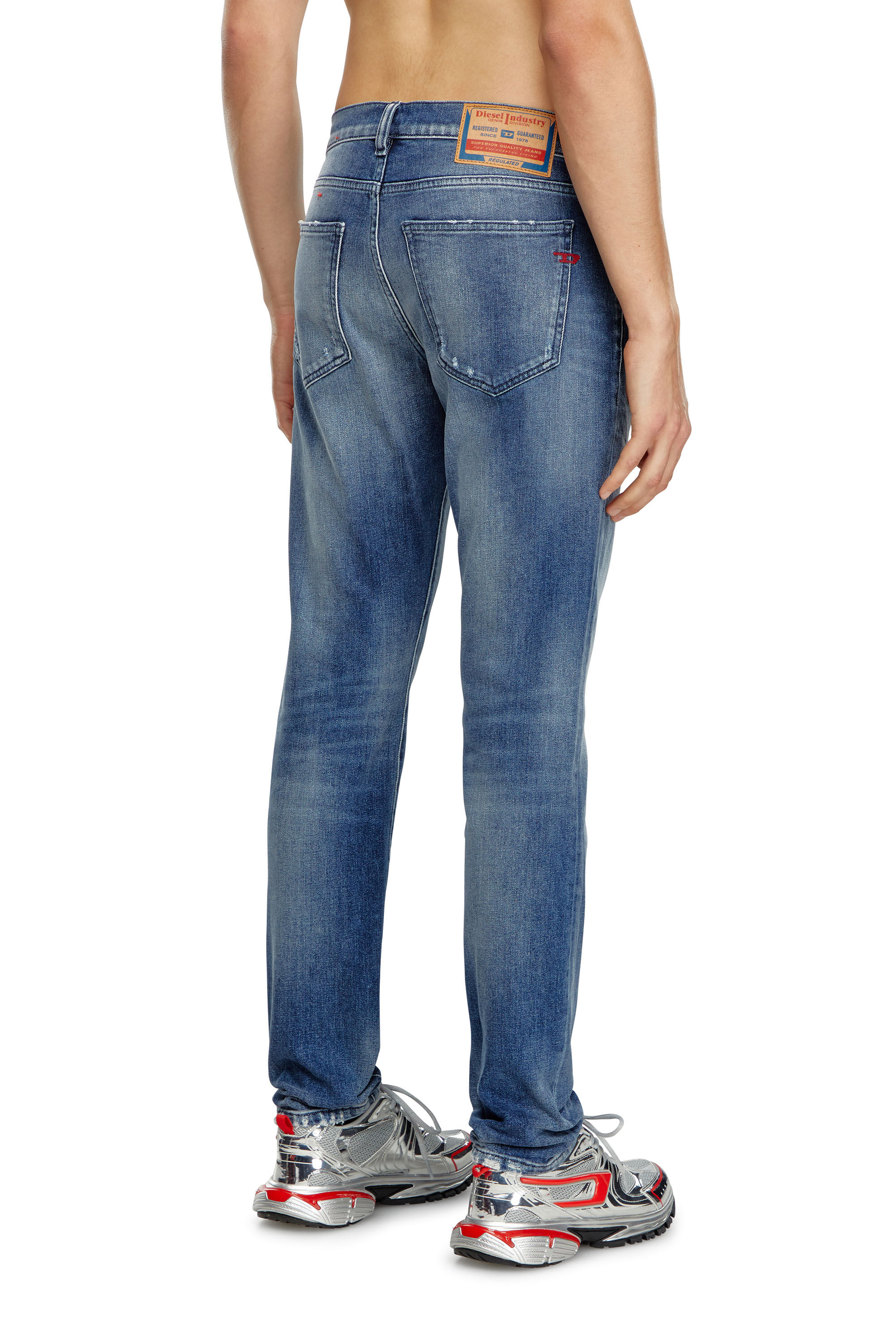 Diesel - Herren Slim Jeans 2019 D-Strukt 09J61, Mittelblau - Image 4