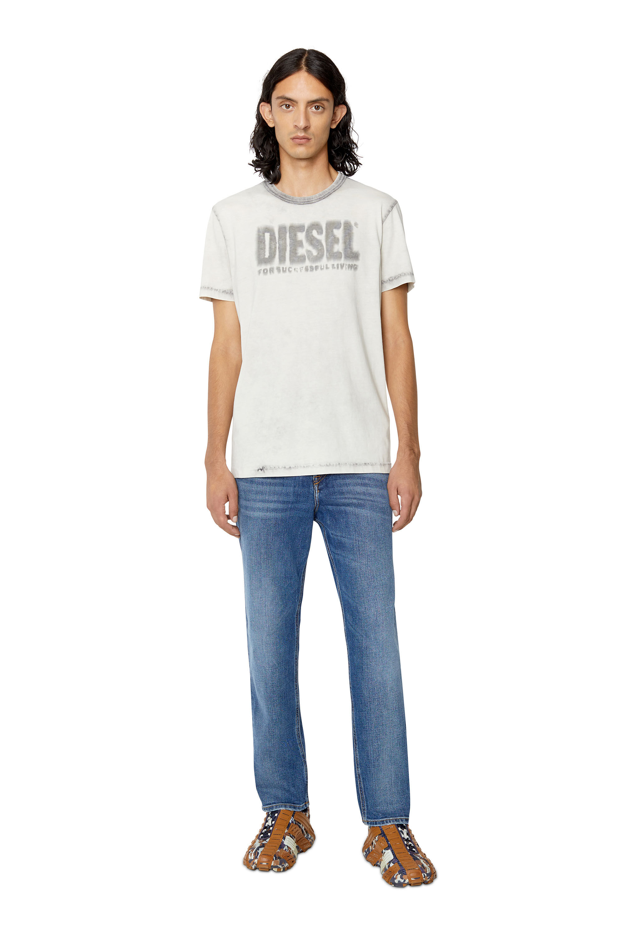 Diesel - 2005 D-FINING 09E44 Tapered Jeans, Mittelblau - Image 1