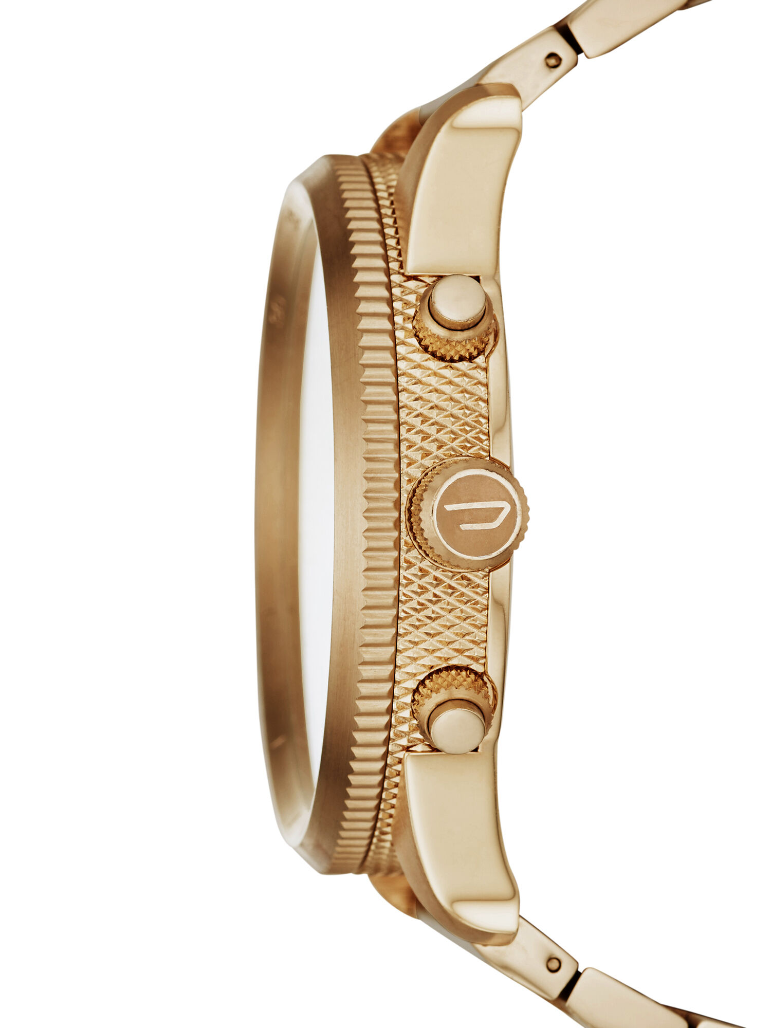 Diesel - DZ4446, Herren Goldfarbene Uhr mit Gliederarmband in Gold - 2