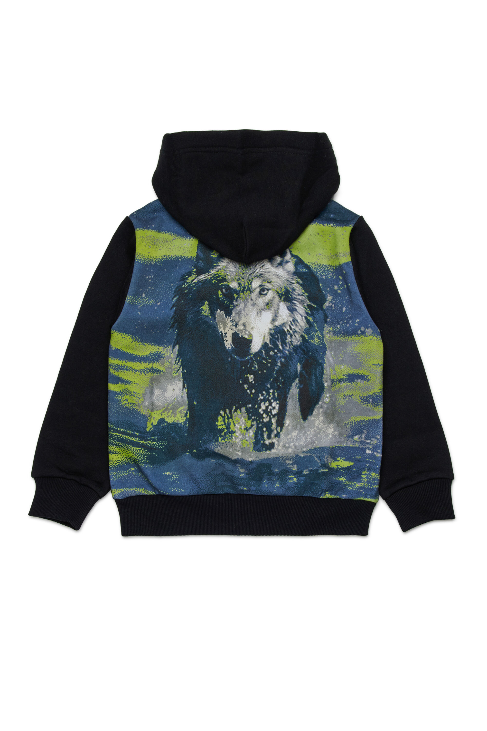 Diesel - SWAMP OVER, Herren Baumwoll-Sweatshirt mit Grafikdruck in Schwarz - 2