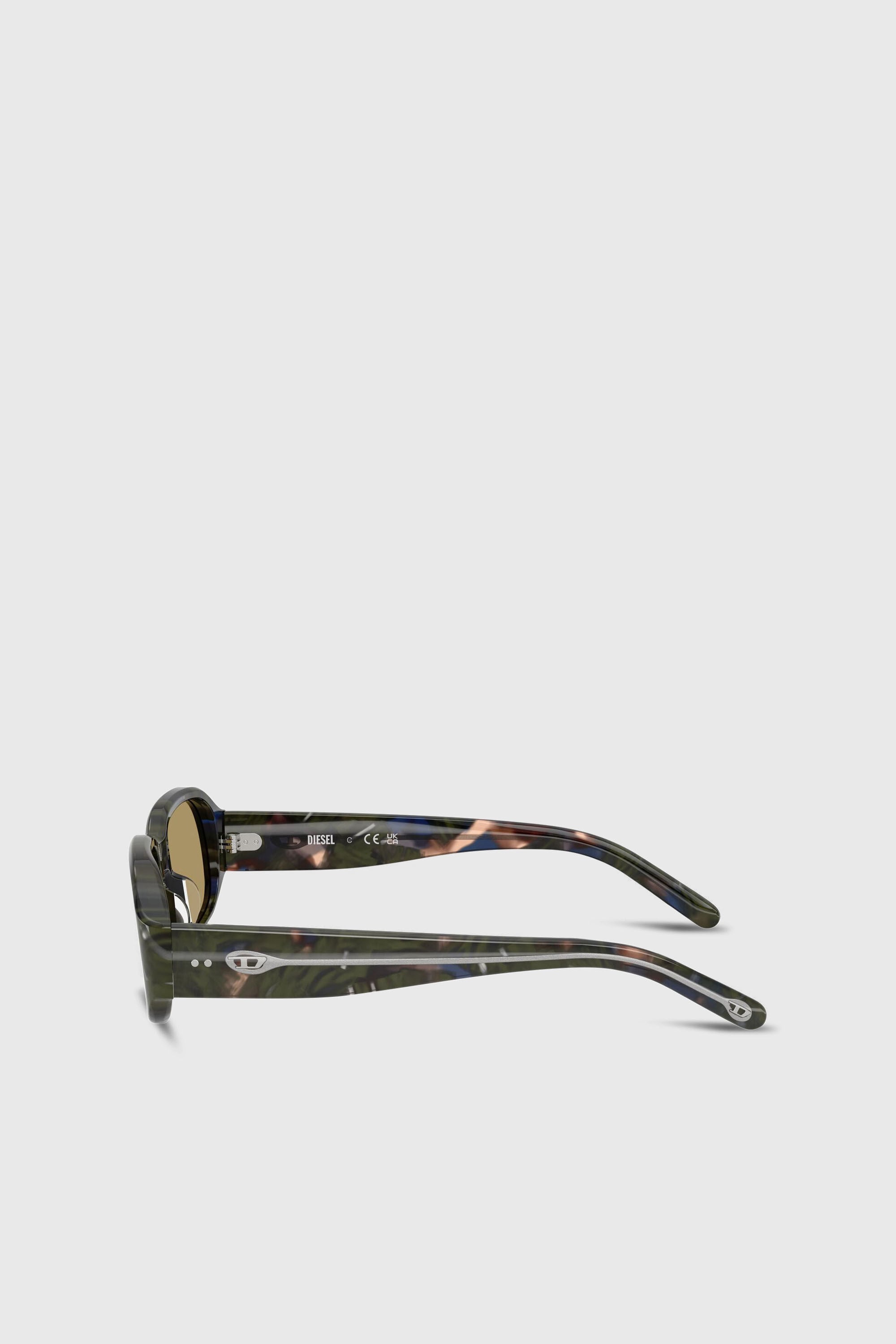 Diesel - 0DL2009U, Unisex Rechteckige Sonnenbrille in Gr&uuml;n/Braun - 5