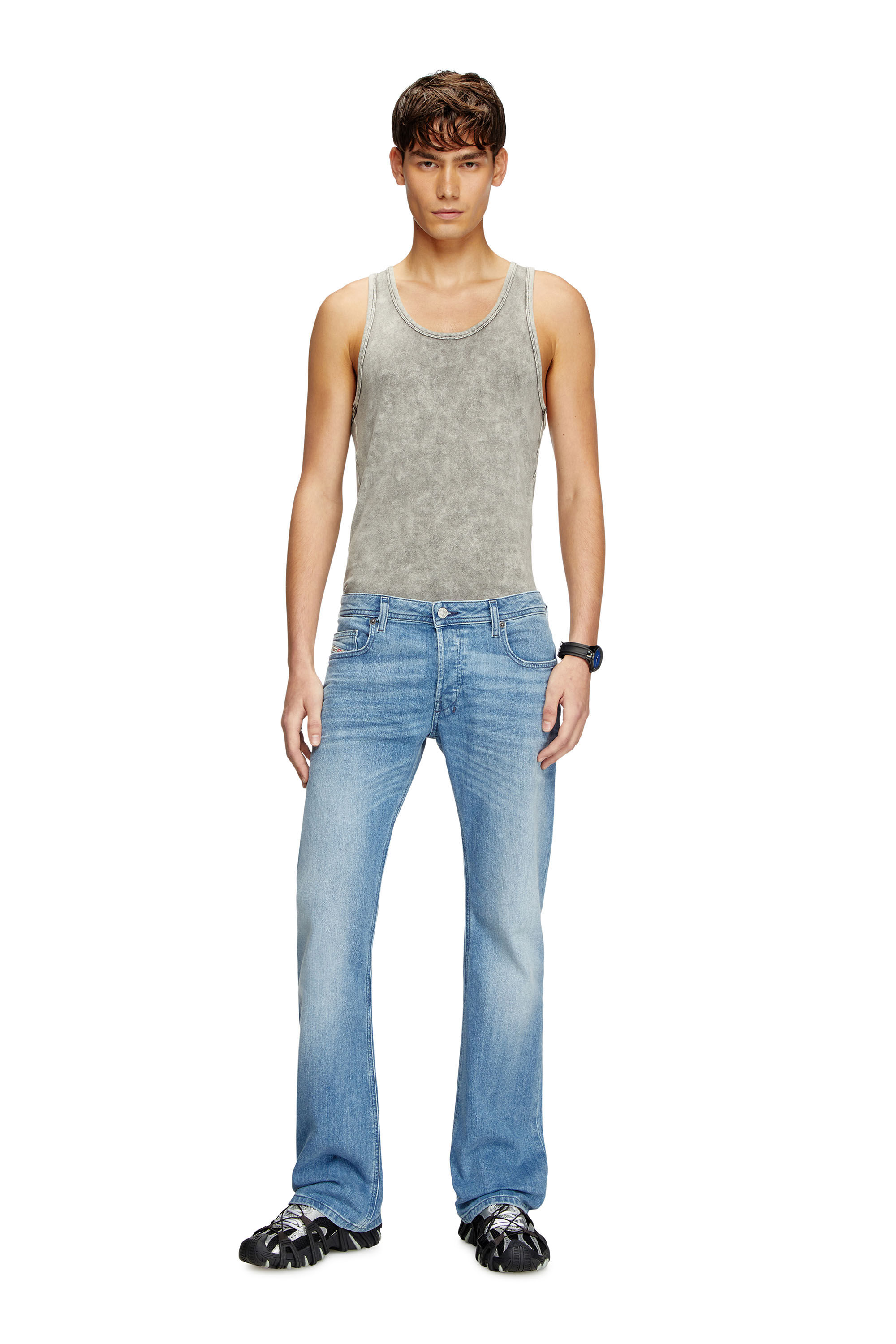 Herren Bootcut Jeans Hellblau Diesel 2007 Zatiny