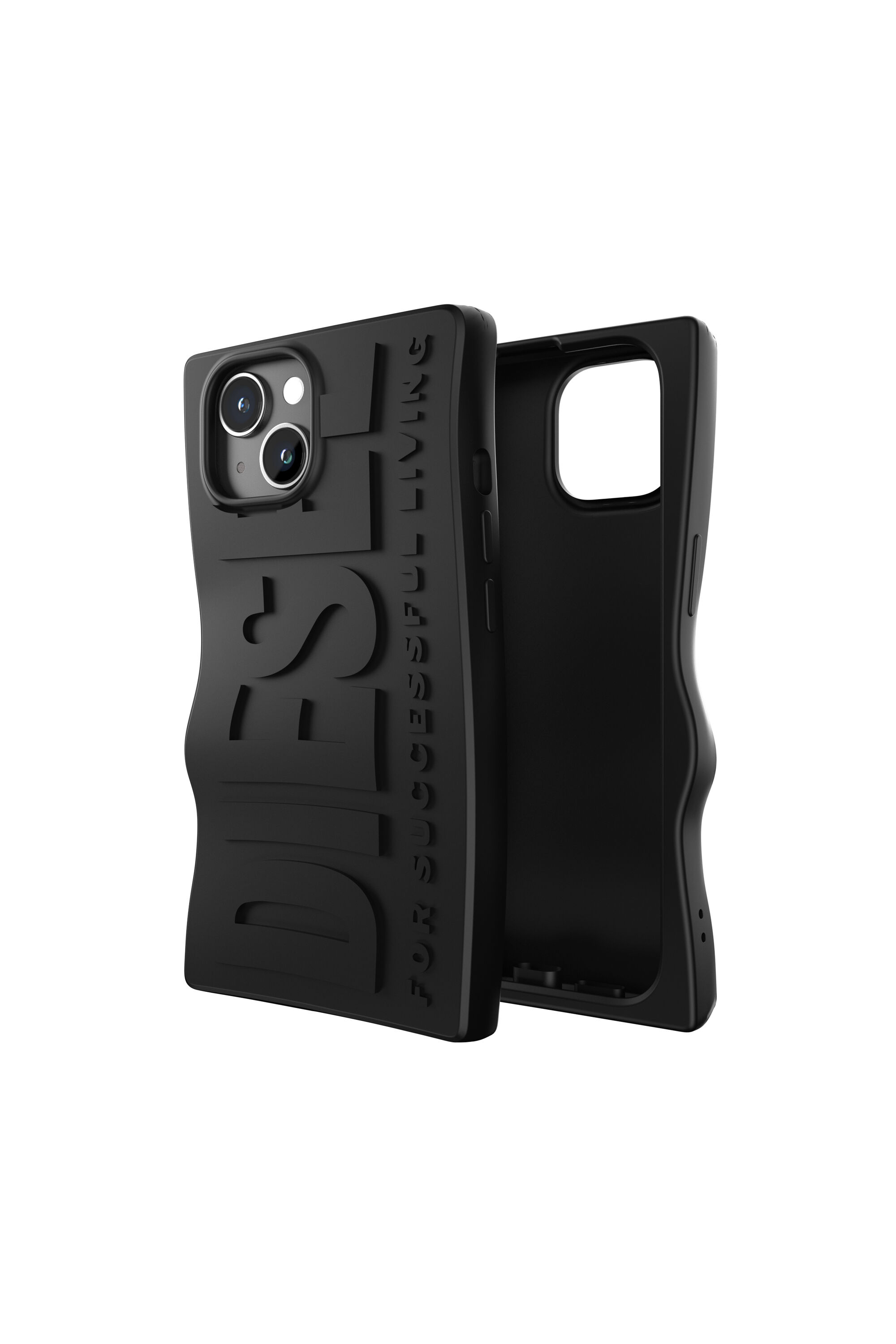 Diesel - 60076 MOULDED CASE, Unisex Silikon Case iP 15 in Schwarz - 1