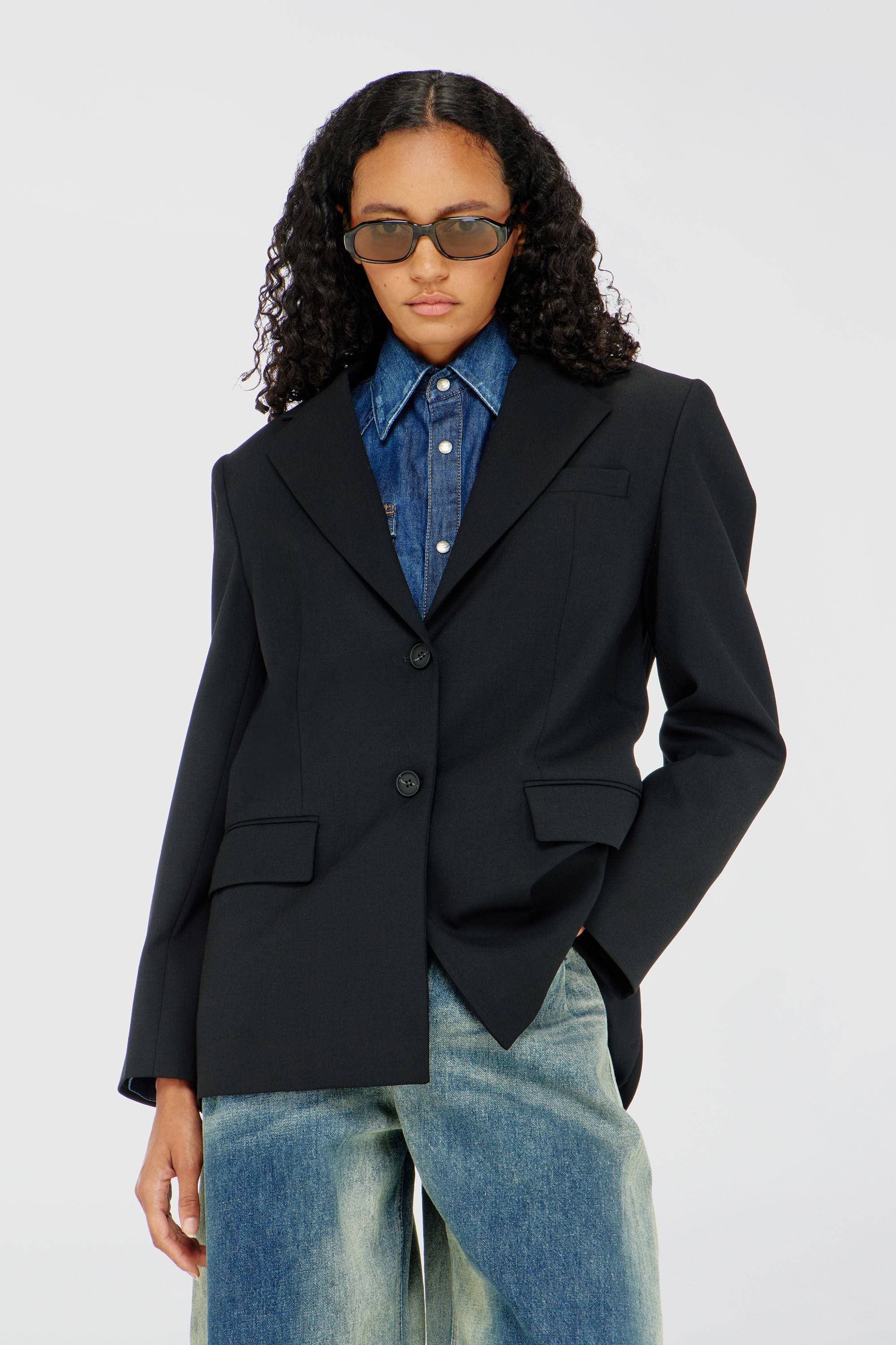 Diesel - G-KESS-R1, Damen Blazer aus Wollmischung in Schwarz - 3