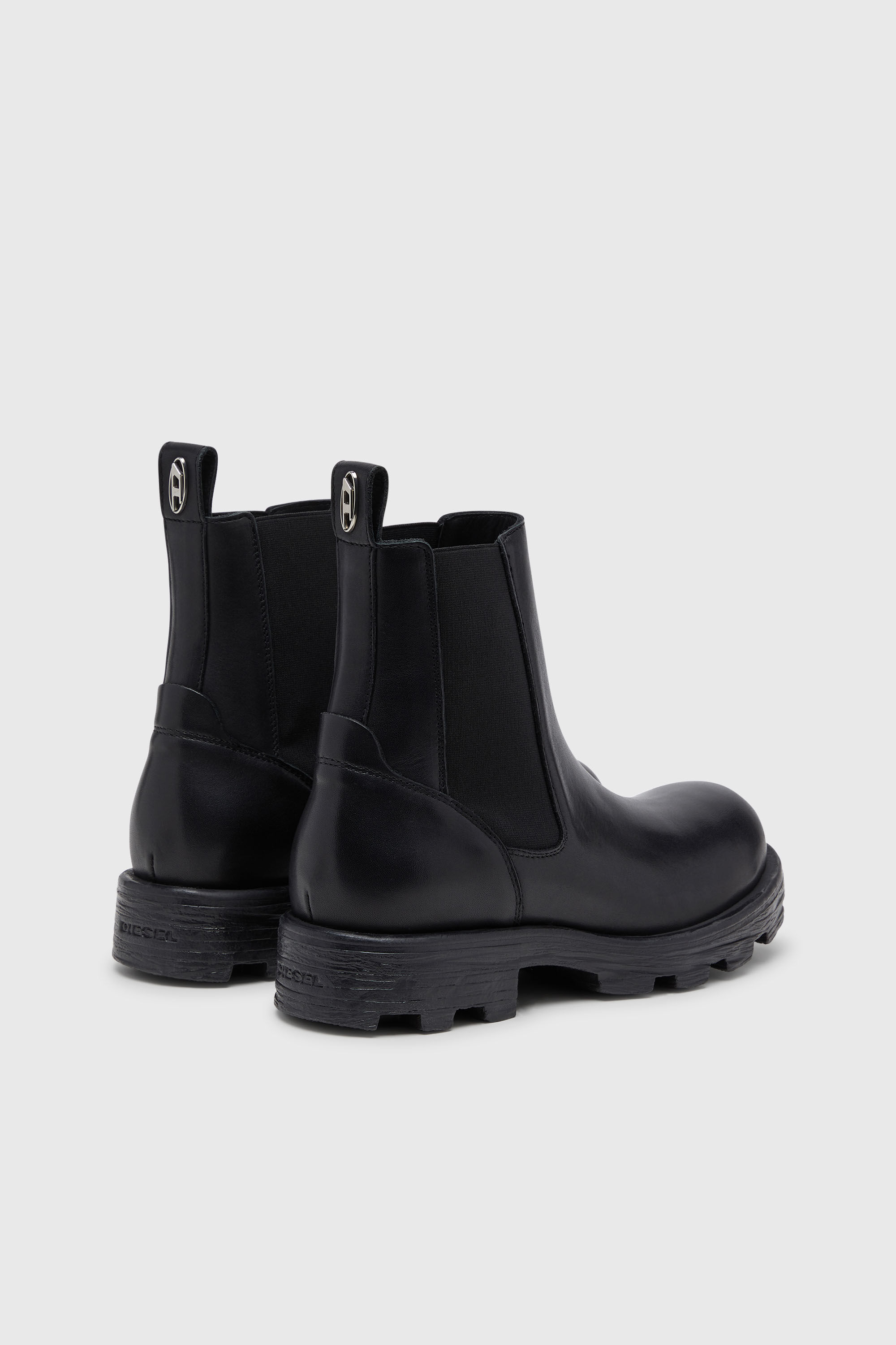 Diesel - D-HAMMER CH, Herren D-Hammer-Chelsea-Stiefel aus Leder in Schwarz - 3