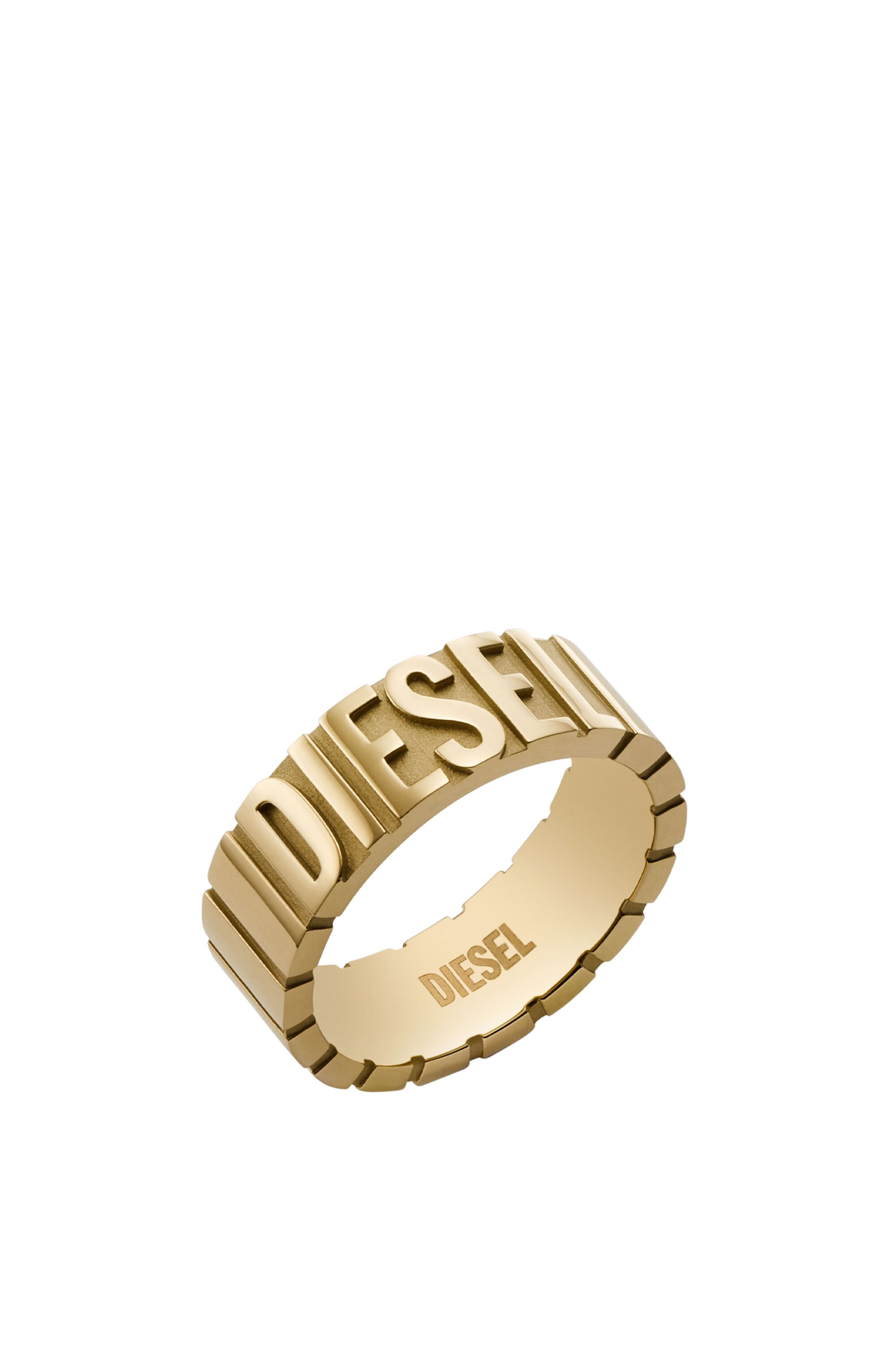 Diesel - DX1439, Unisex Edelstahlband Ring in Gold - Image 1