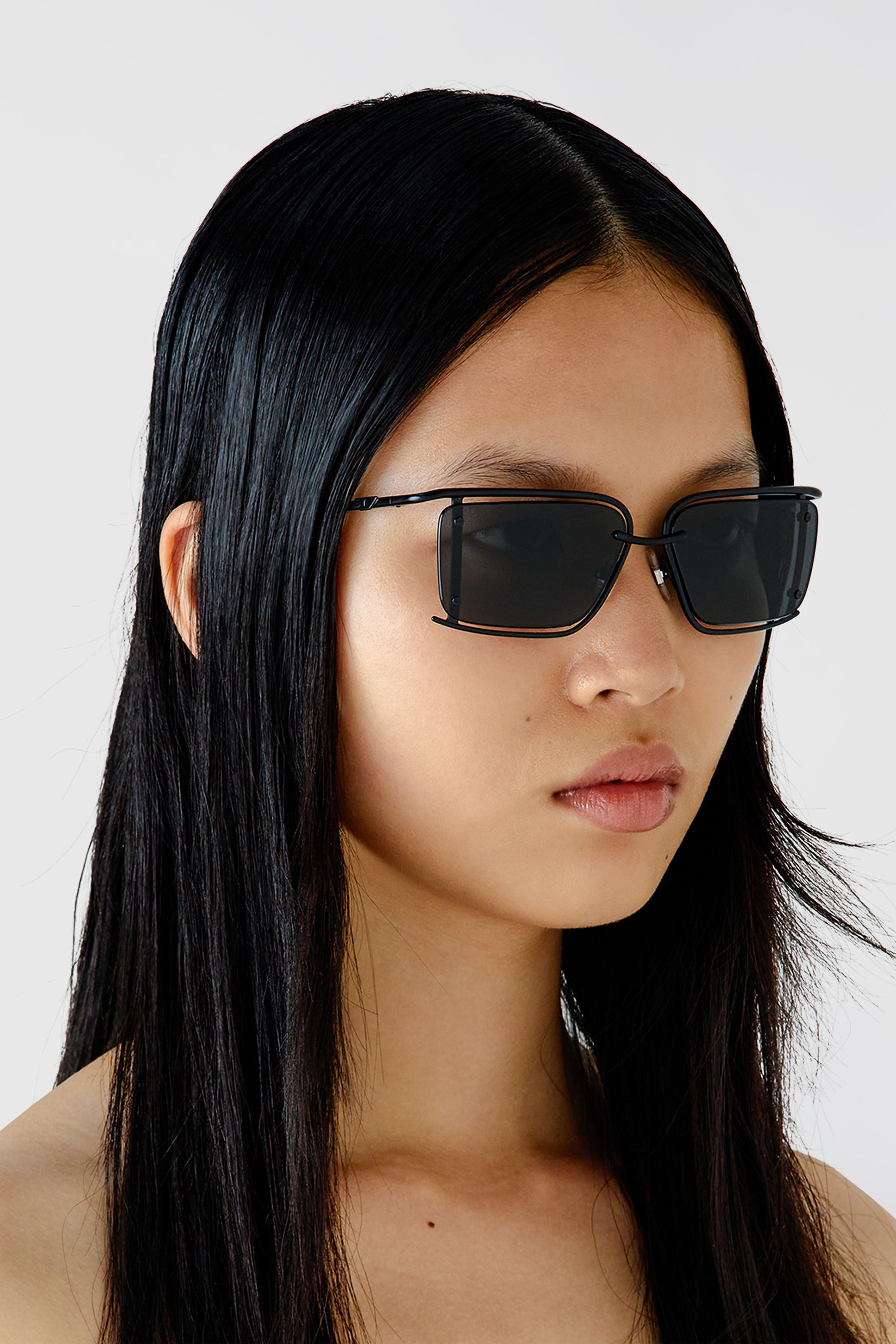 Diesel - 0DL1002, Unisex Rechteckiges Modell Brille in Schwarz - 6