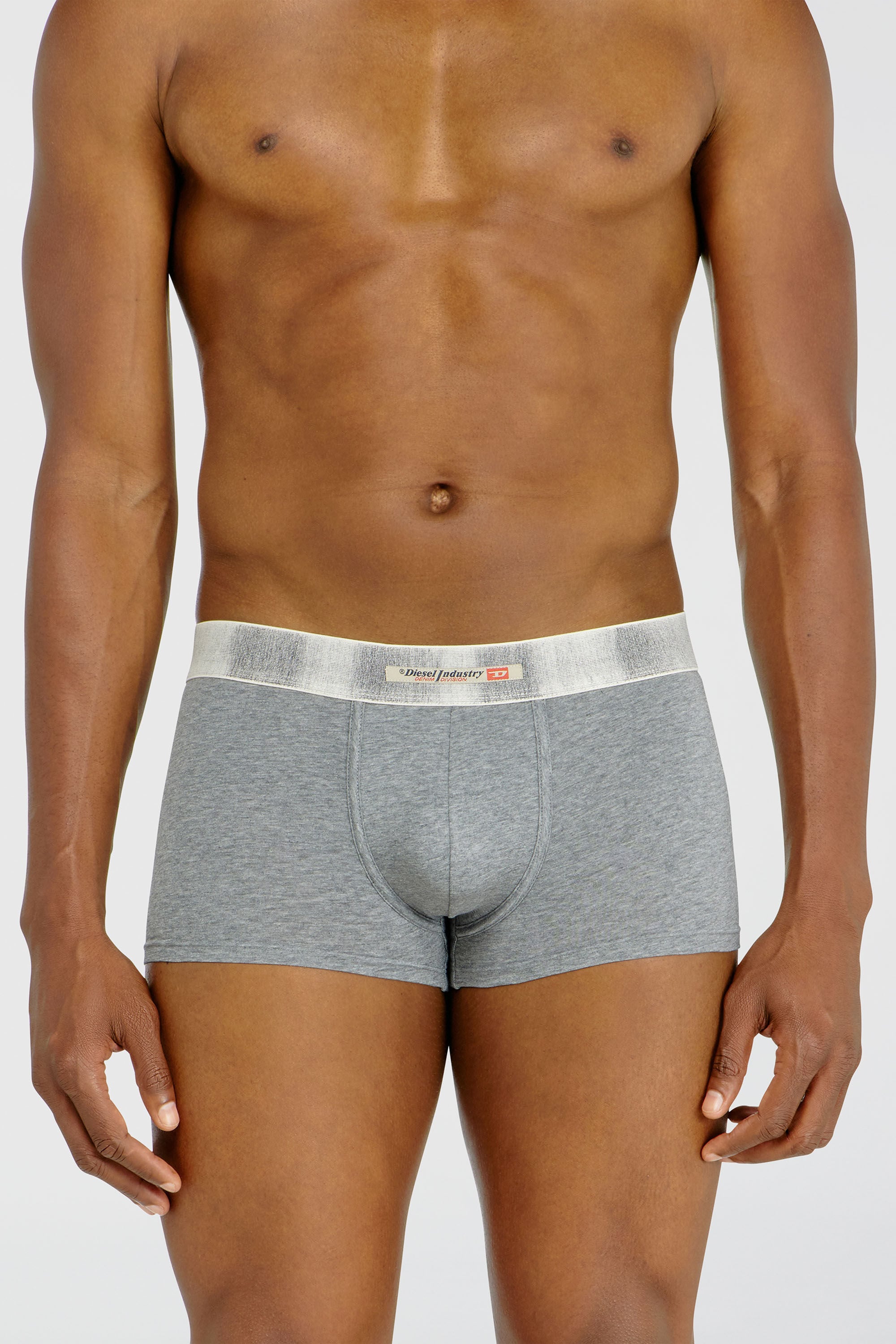 Diesel - DAMIEN-DNM-3PACK, Herren Boxershorts aus Stretch-Baumwolle mit Satinbund im Dreierpack in Bunt/Grau - 3