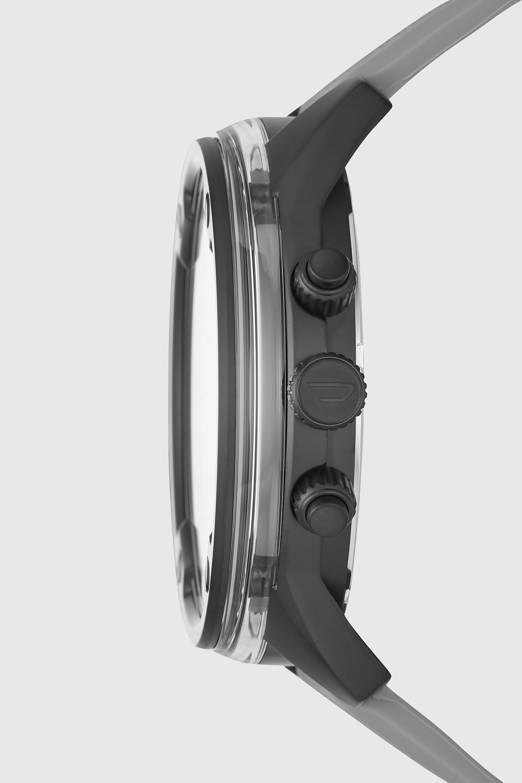 Diesel - DZ7416, Herren Armbanduhr mit Silikonarmband und Chronograph-Anzeige in Grau - 2
