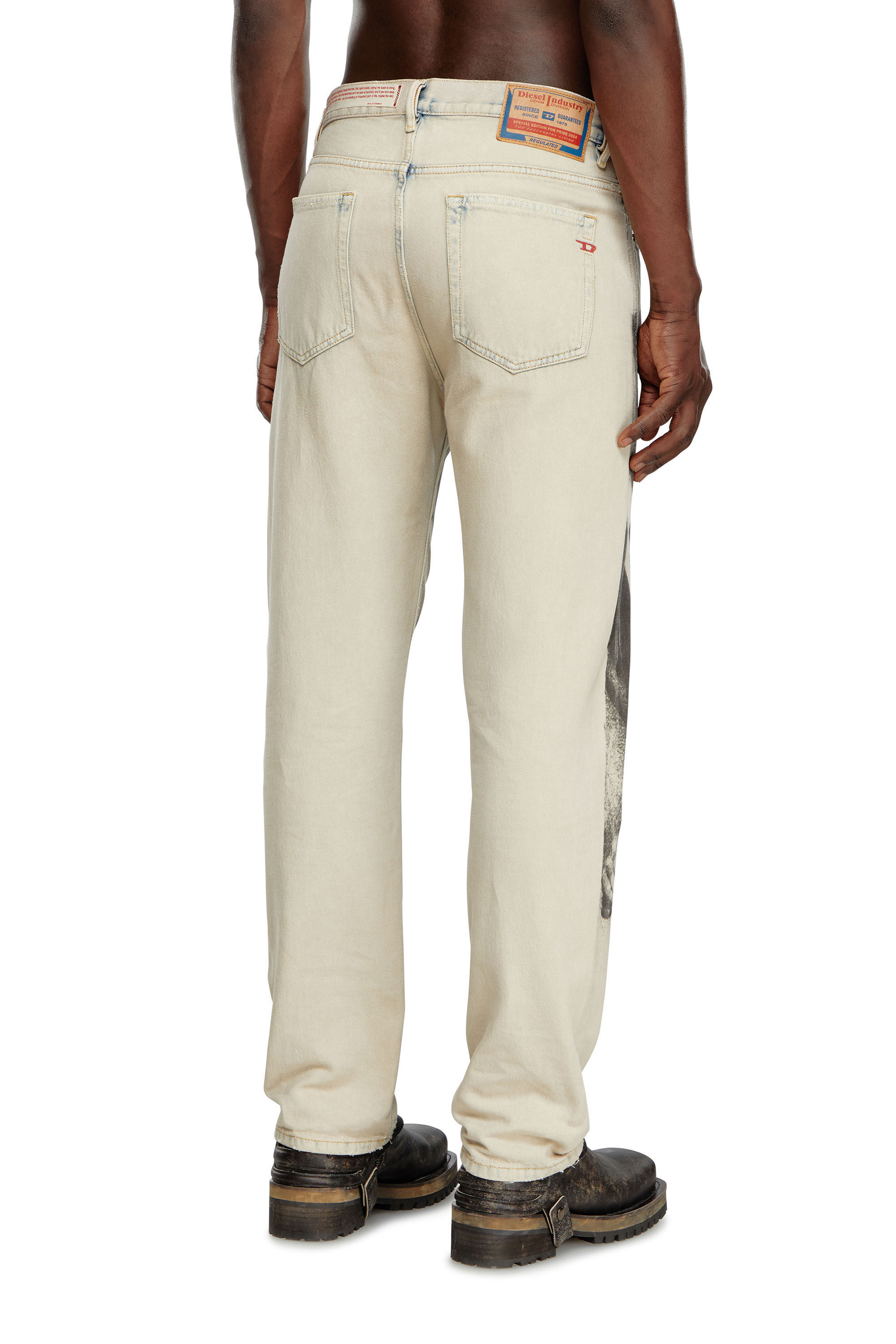 Diesel - Unisex Regular Jeans 2020 D-Viker 09L88, Beige - 4
