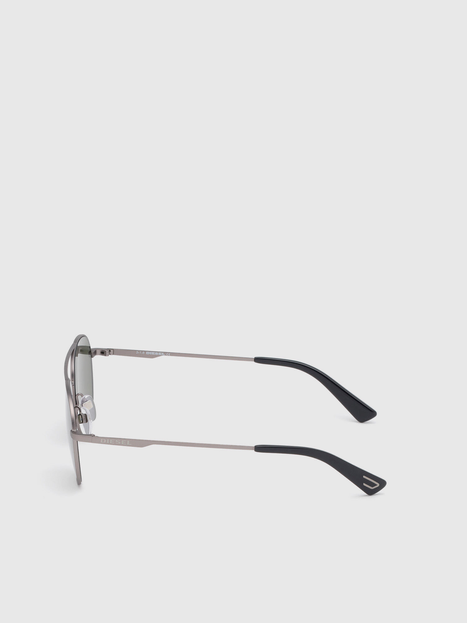 Diesel - DL0286, Unisex Sonnenbrille aus metall mit runden gläsern in Dunkelbeige - 3