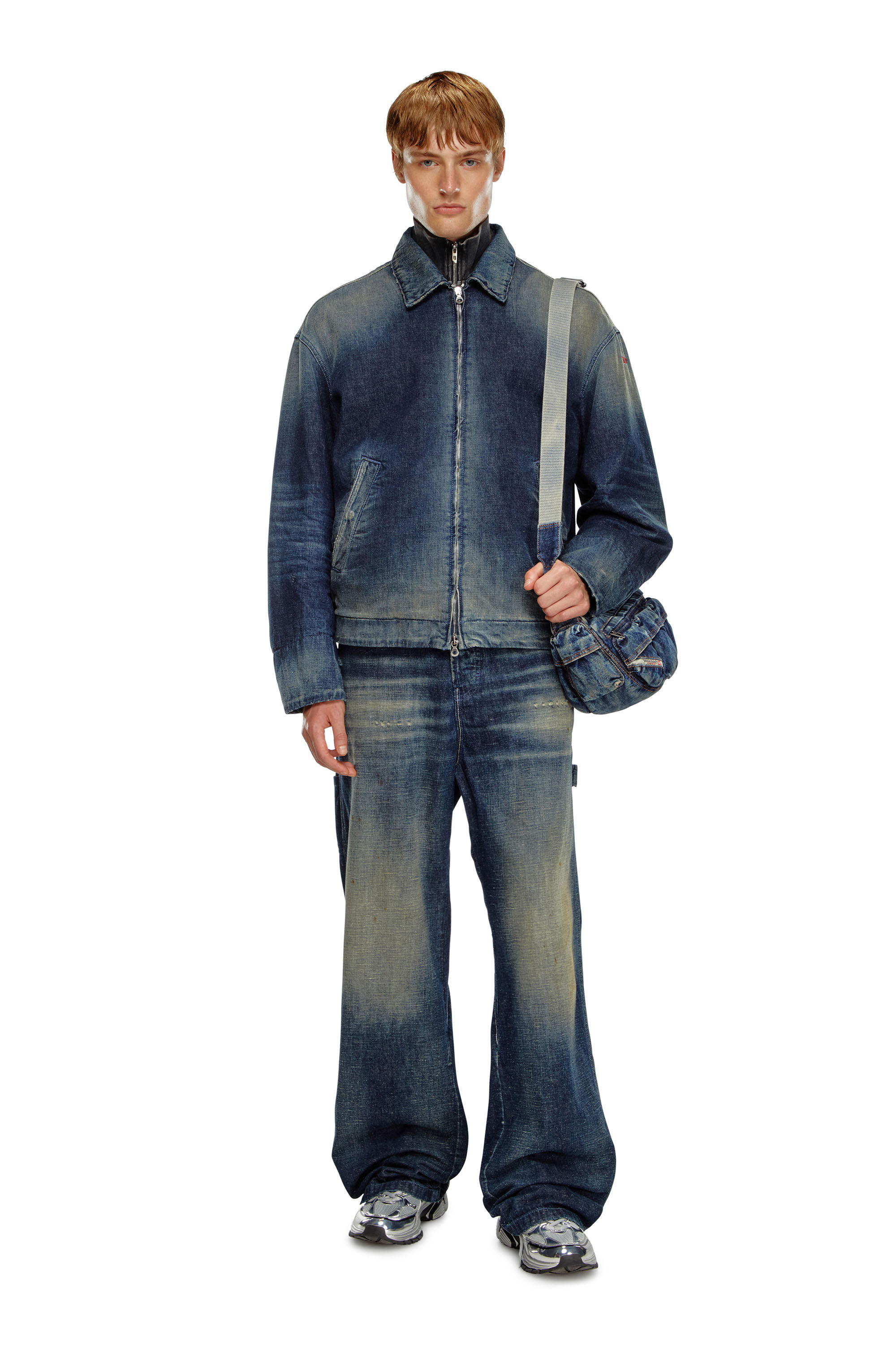 Utility denim jacket deals