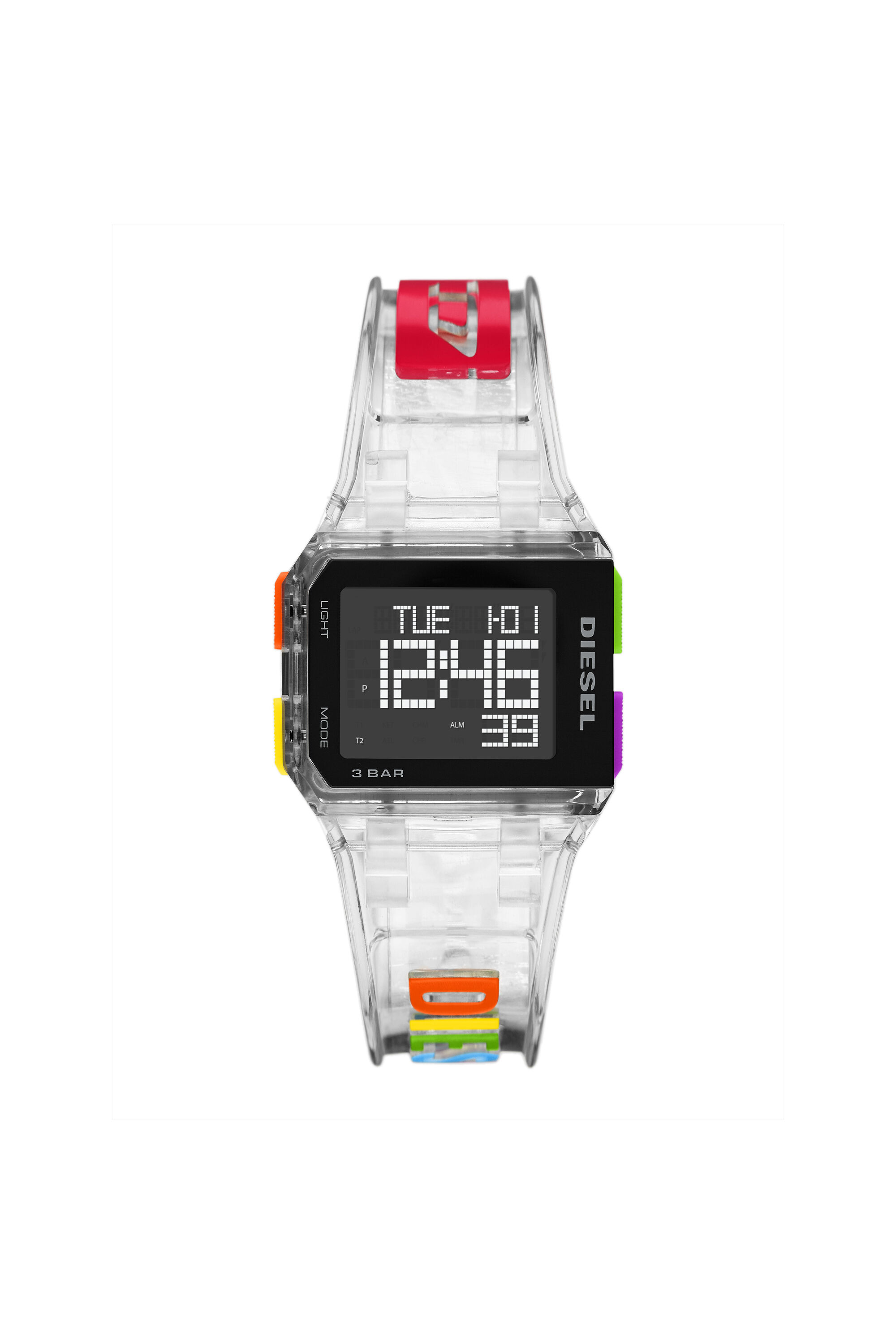 DZ1935 Limited edition Chopped digital transparent watch Diesel