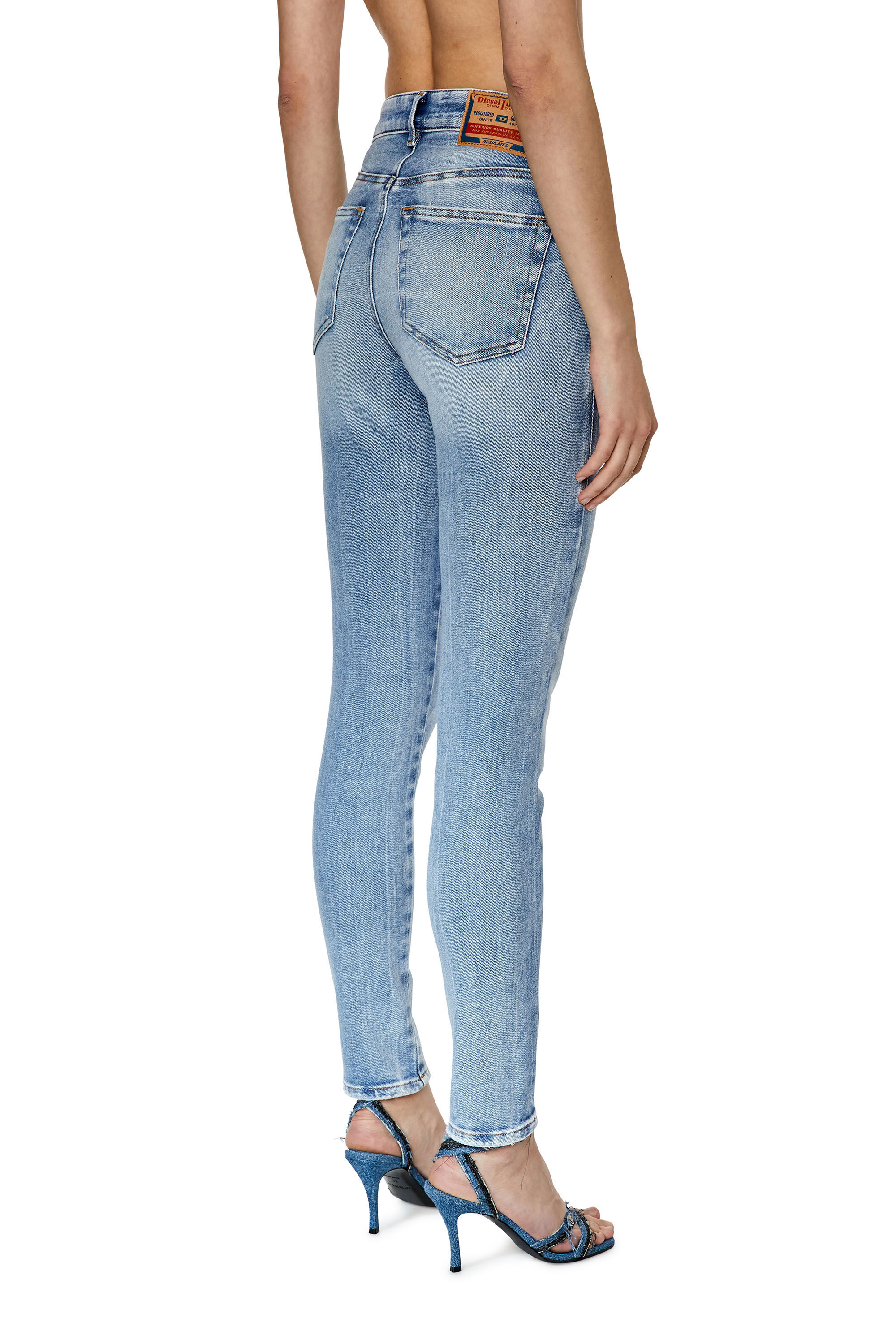 Diesel - Super skinny Jeans 2017 Slandy 09G18, Hellblau - Image 4