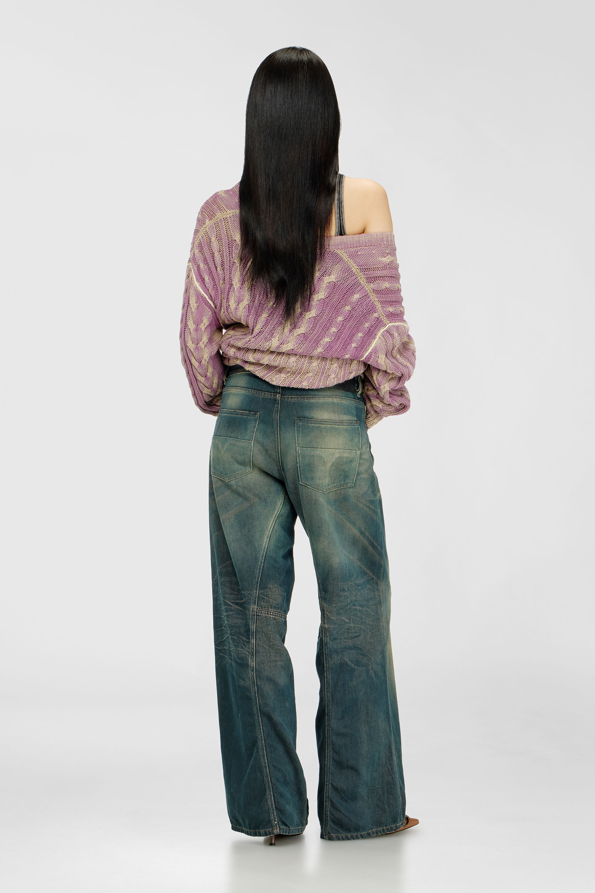 Diesel - Damen Relaxed Jeans 1996 D-Sire 09P85, Dunkelblau - 3