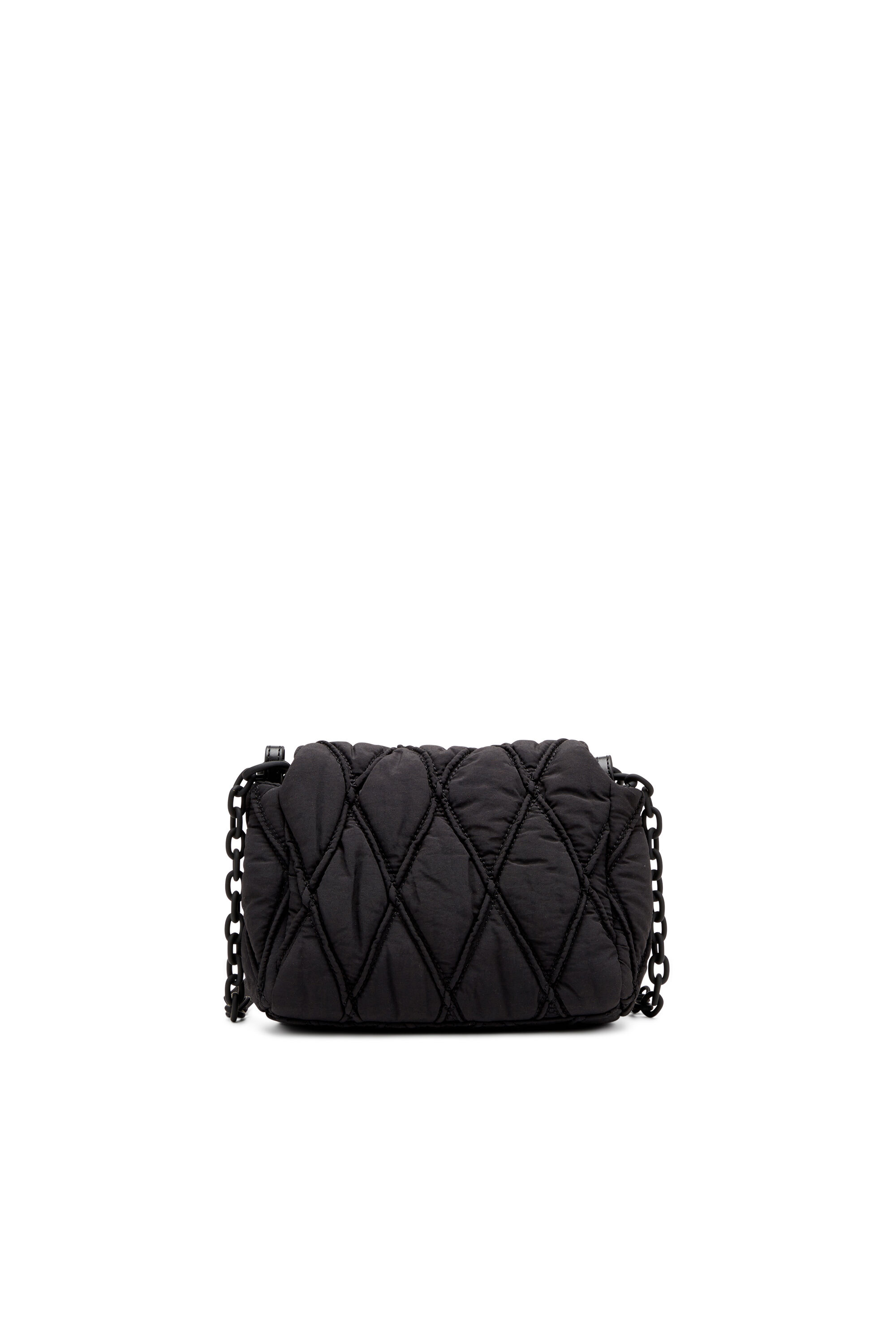 Diesel - CHARM-D SHOULDER S, Damen Charm-D-S-Kleine Schultertasche aus gestepptem Nylon in Schwarz - 3