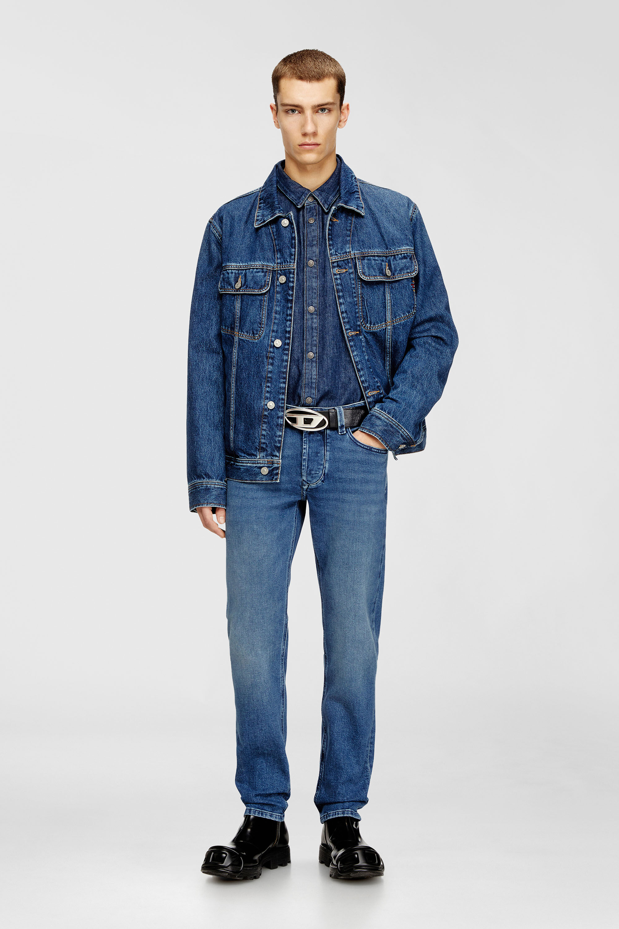 Diesel - Herren Regular Jeans 1986 Larkee-Beex 0ADBA, Mittelblau - 1