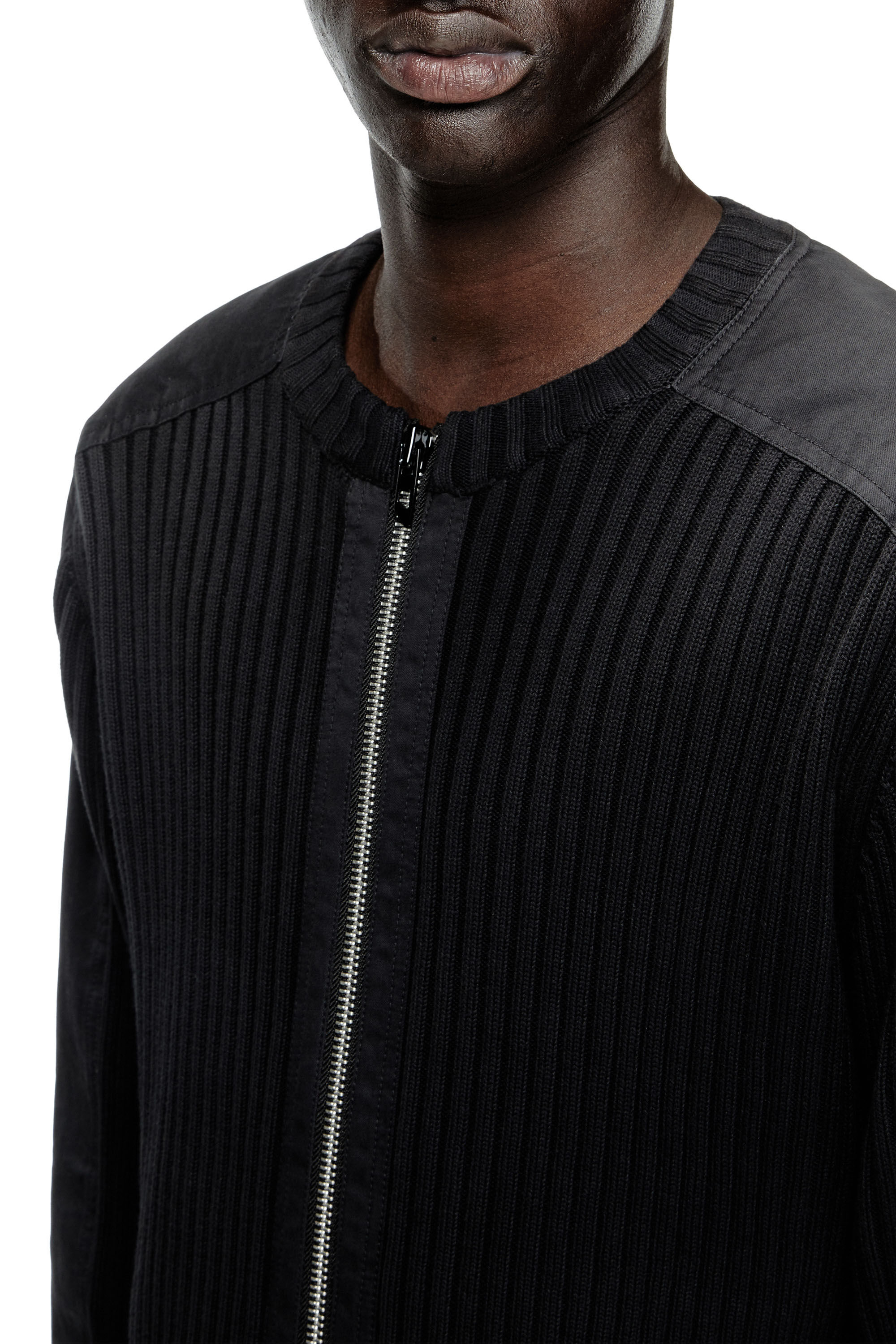 Diesel - K-MATTY, Herren Reißverschluss-Cardigan mit Utility-Einsätzen in null - 5