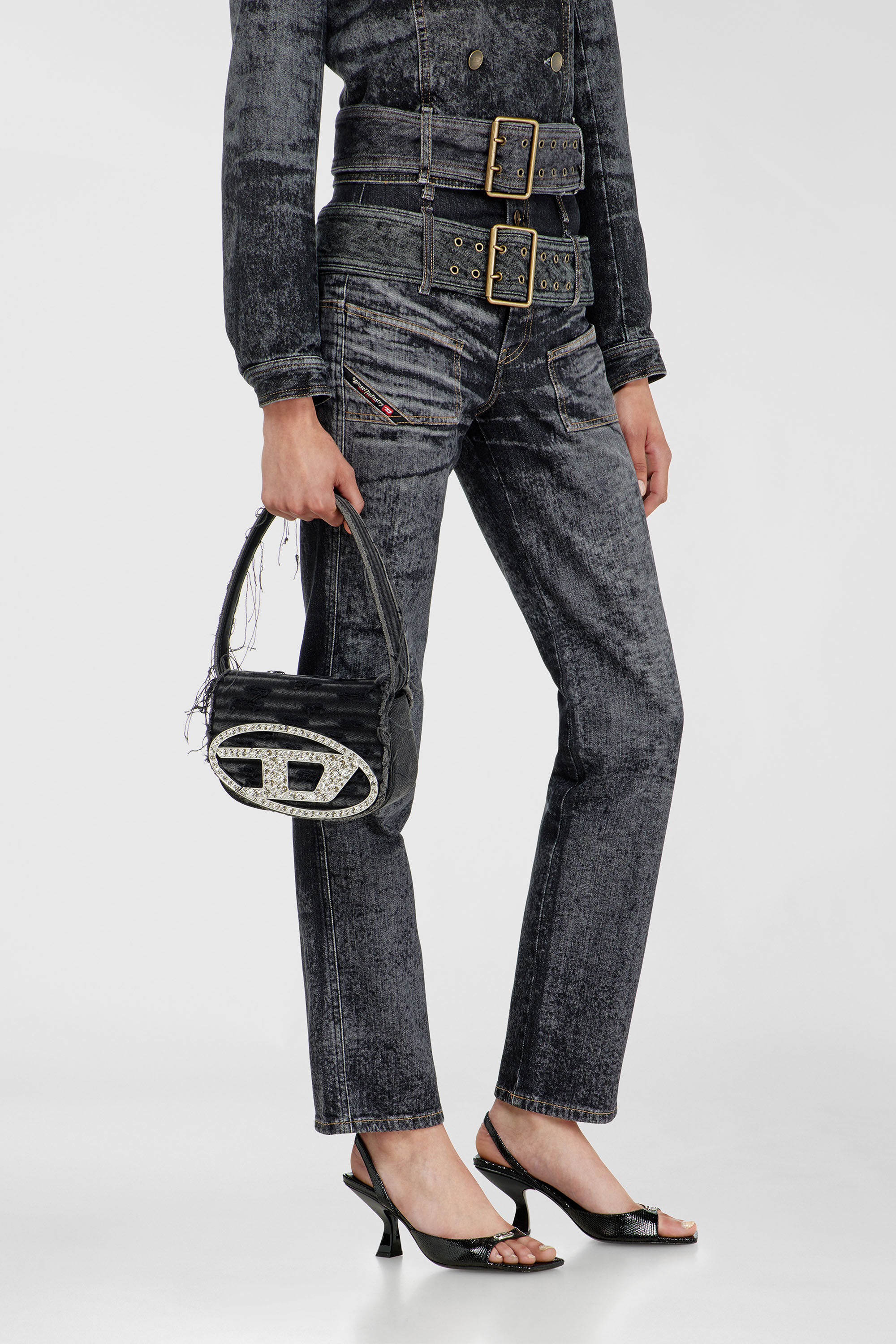 Diesel - Damen Slim Jeans D-Gorina 09Q30, Schwarz/Dunkelgrau - 7