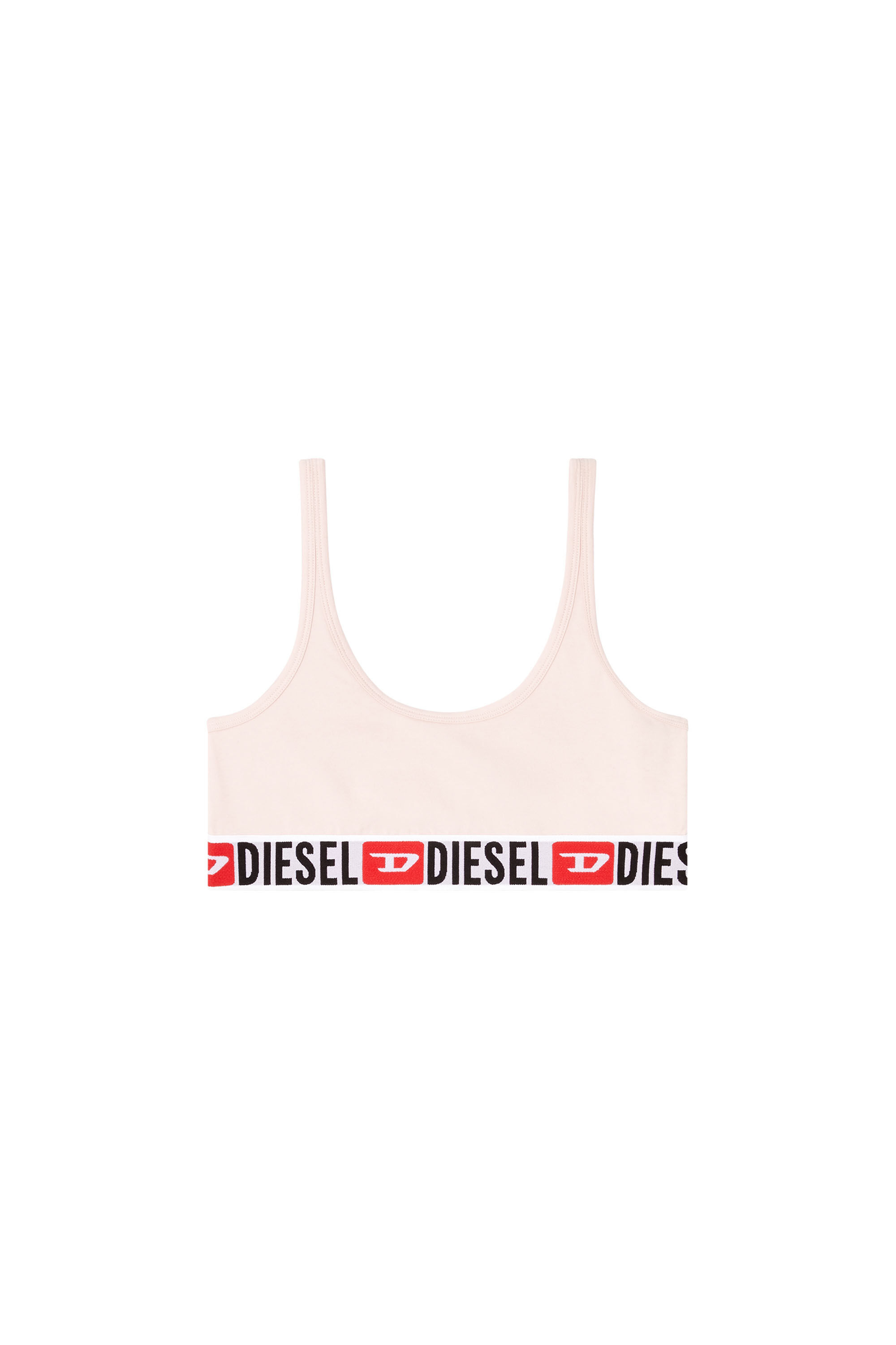 Diesel - UFSB-ORIBA, Damen Bralette mit Logoband in Rosa - 2